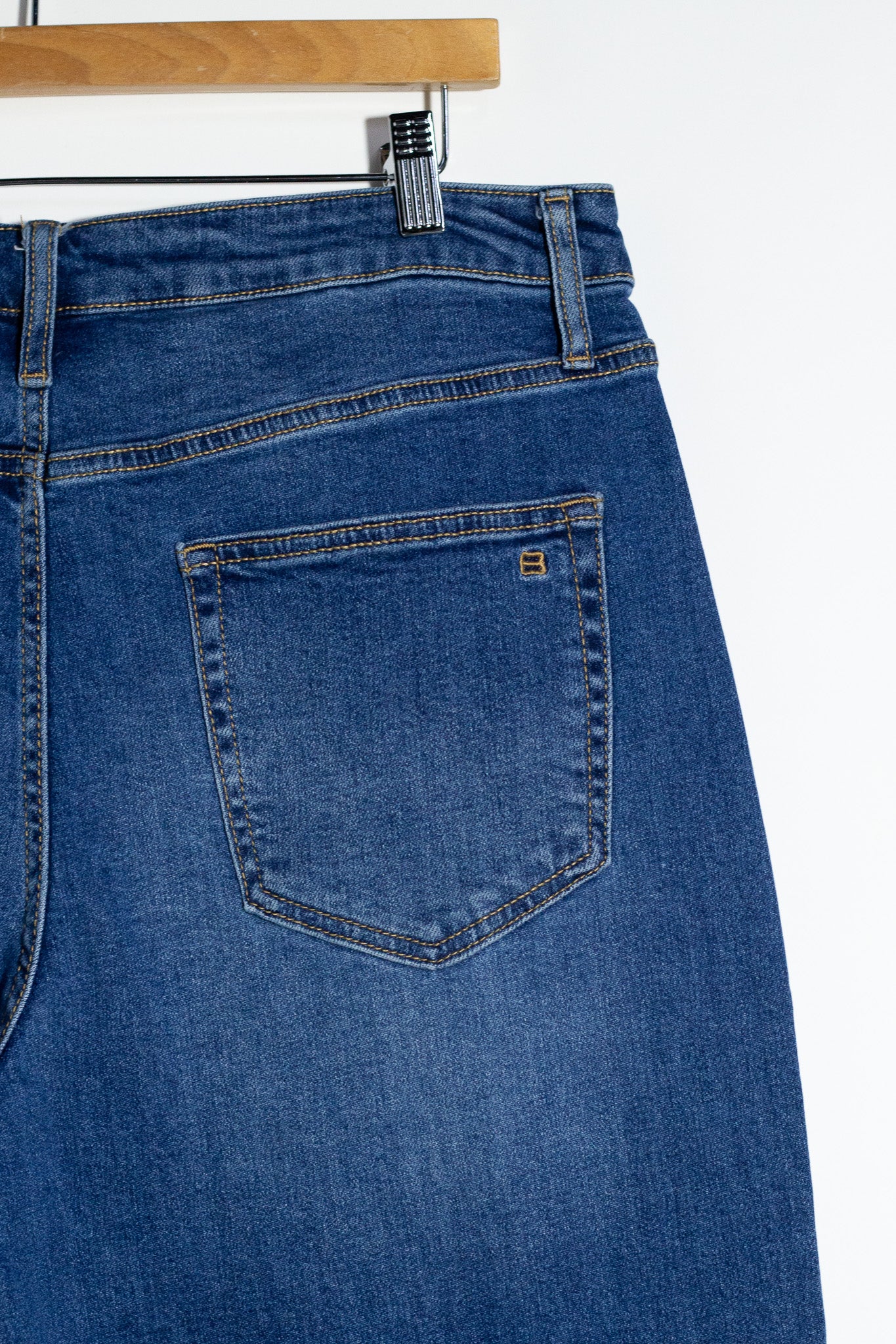 Jeans Recto Liso Curvy Oscuro