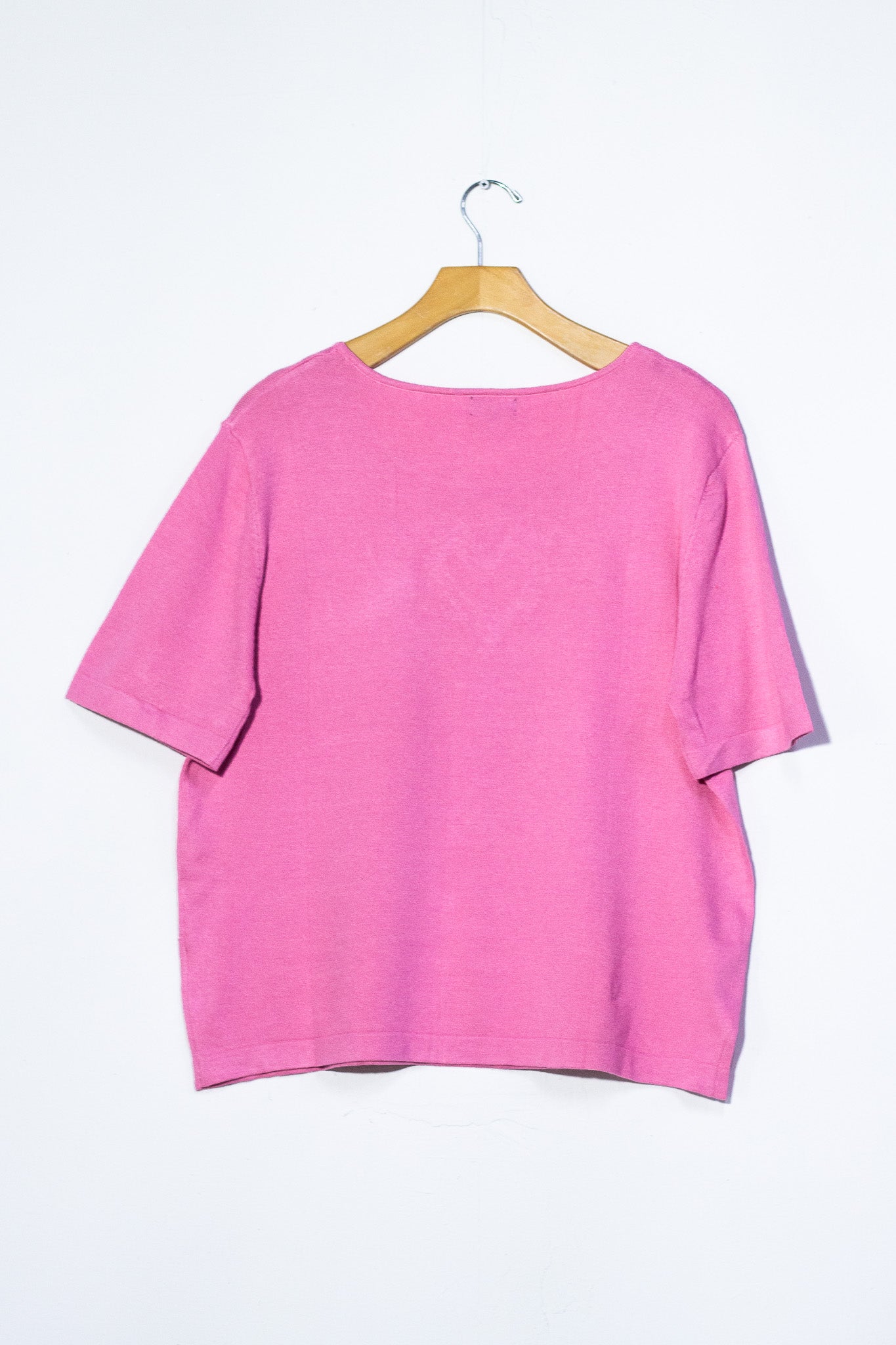 Blusa canalada corazón rosa
