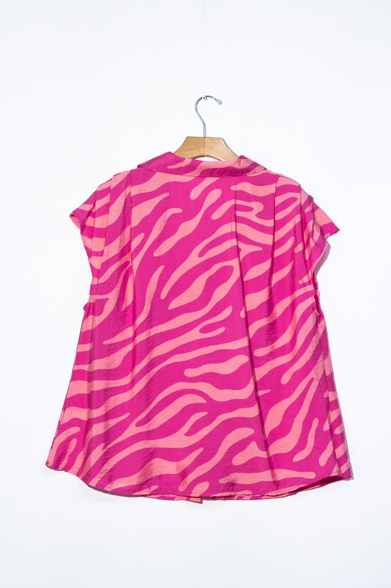 Set pantalon print cebra rosa