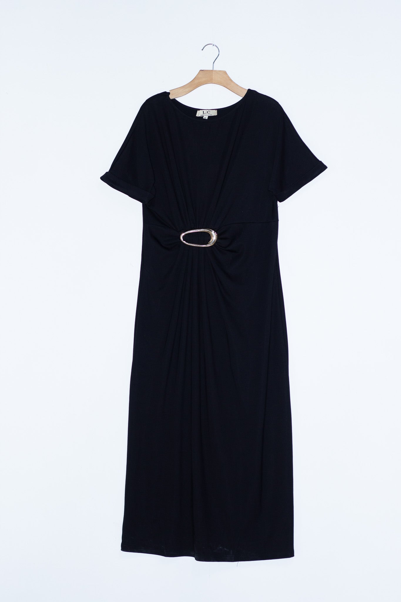 Vestido largo c/aplicación neg