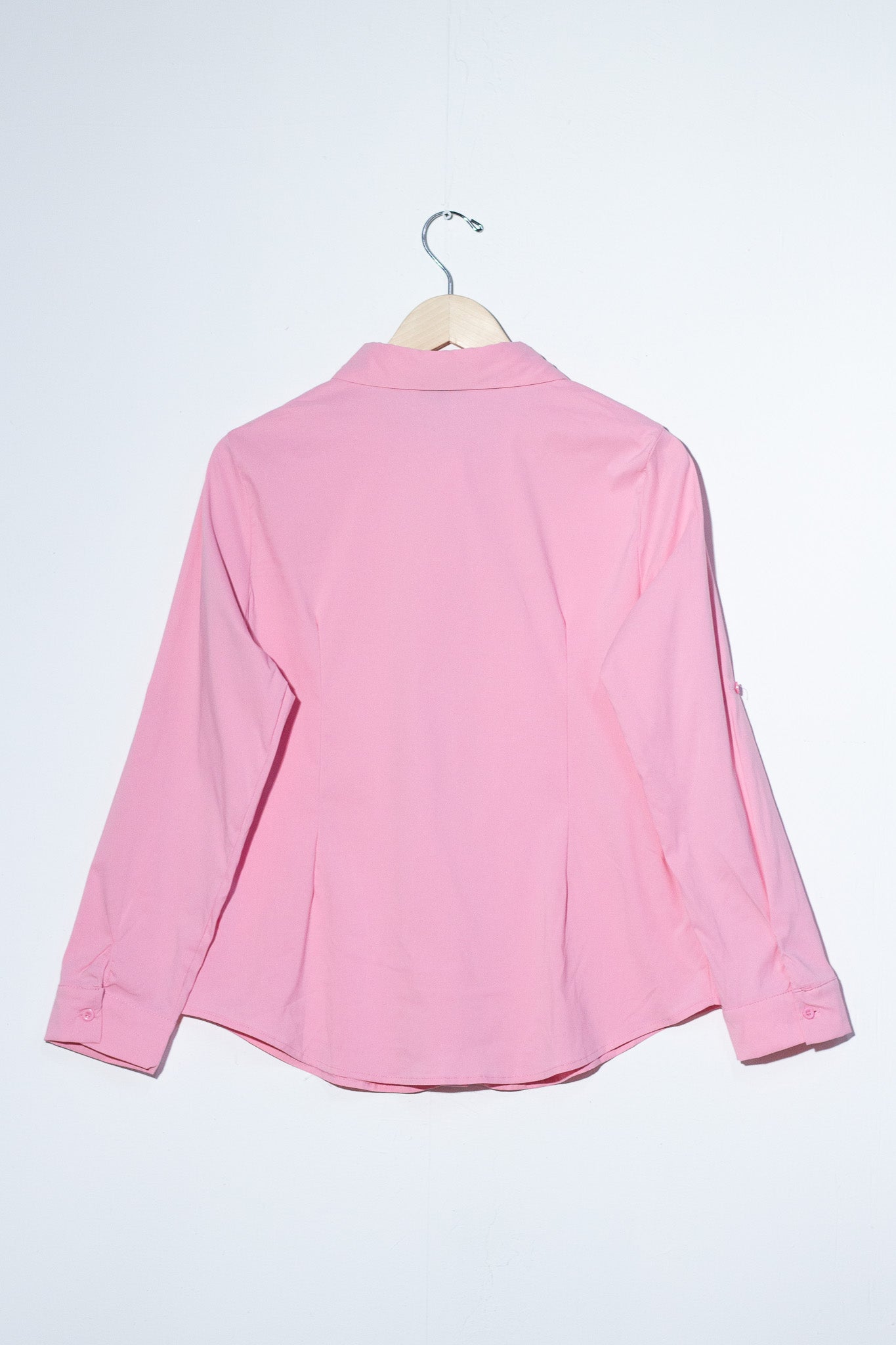 Camisa lisa c/pinzas popelina