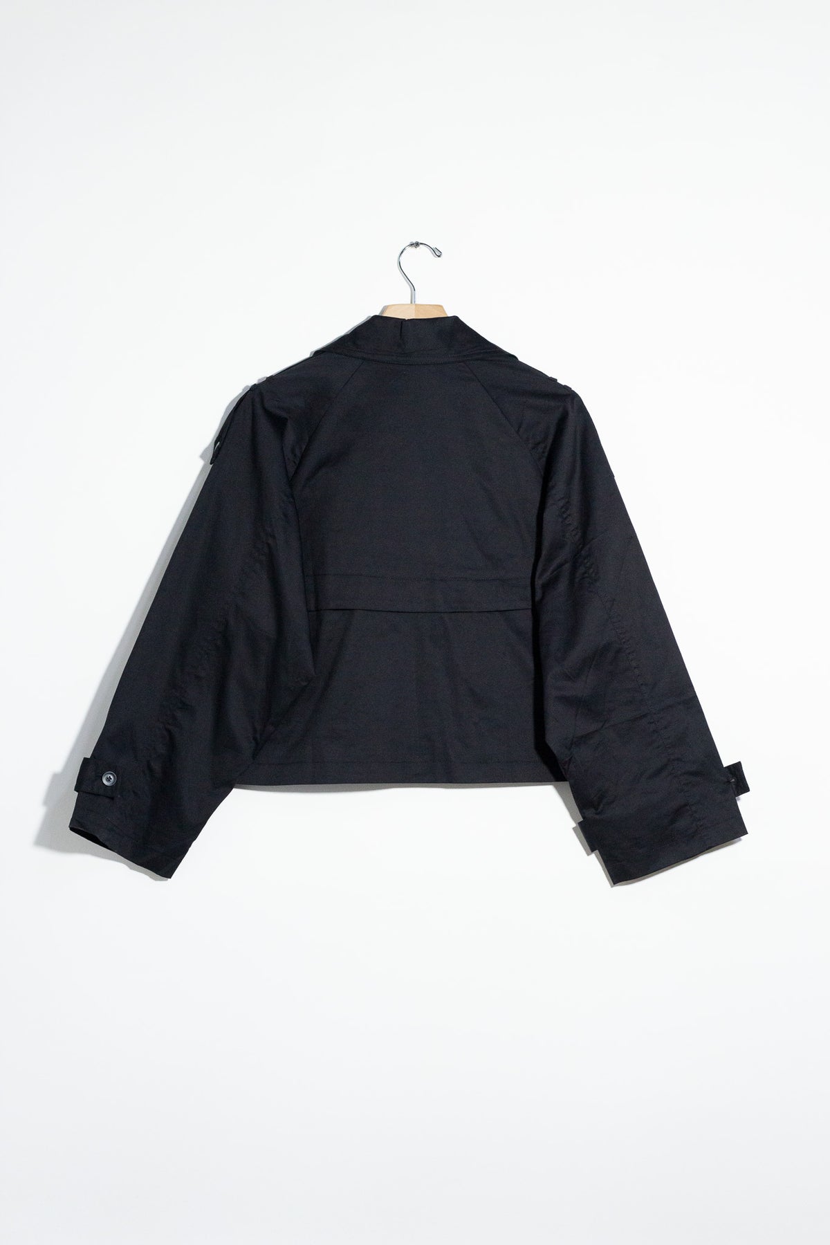 Chaqueta Crop Curvy Doble Botonadura Negra