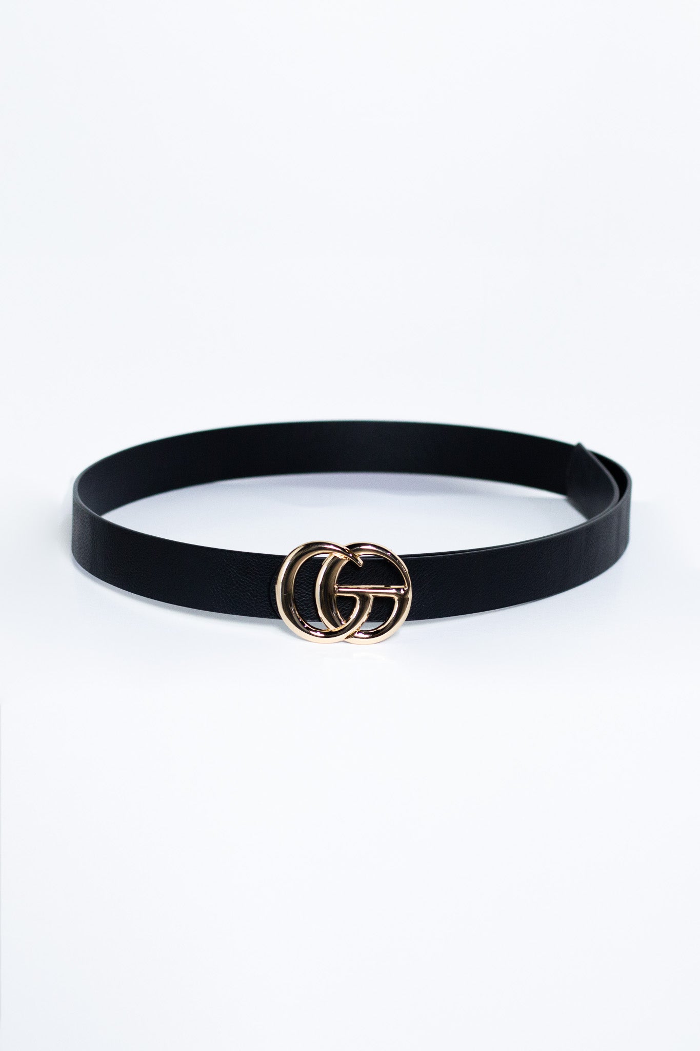 Basic black GG belt