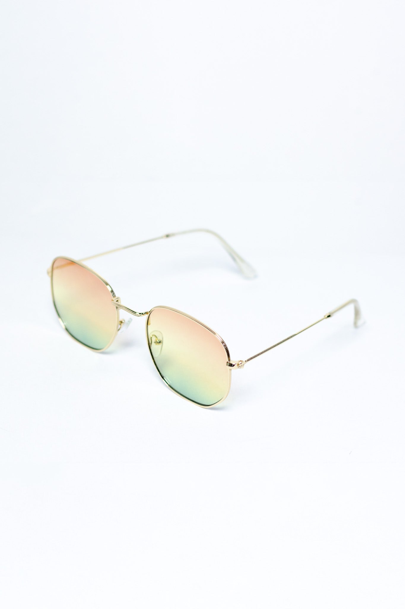 Lentes de sol degradado naranja