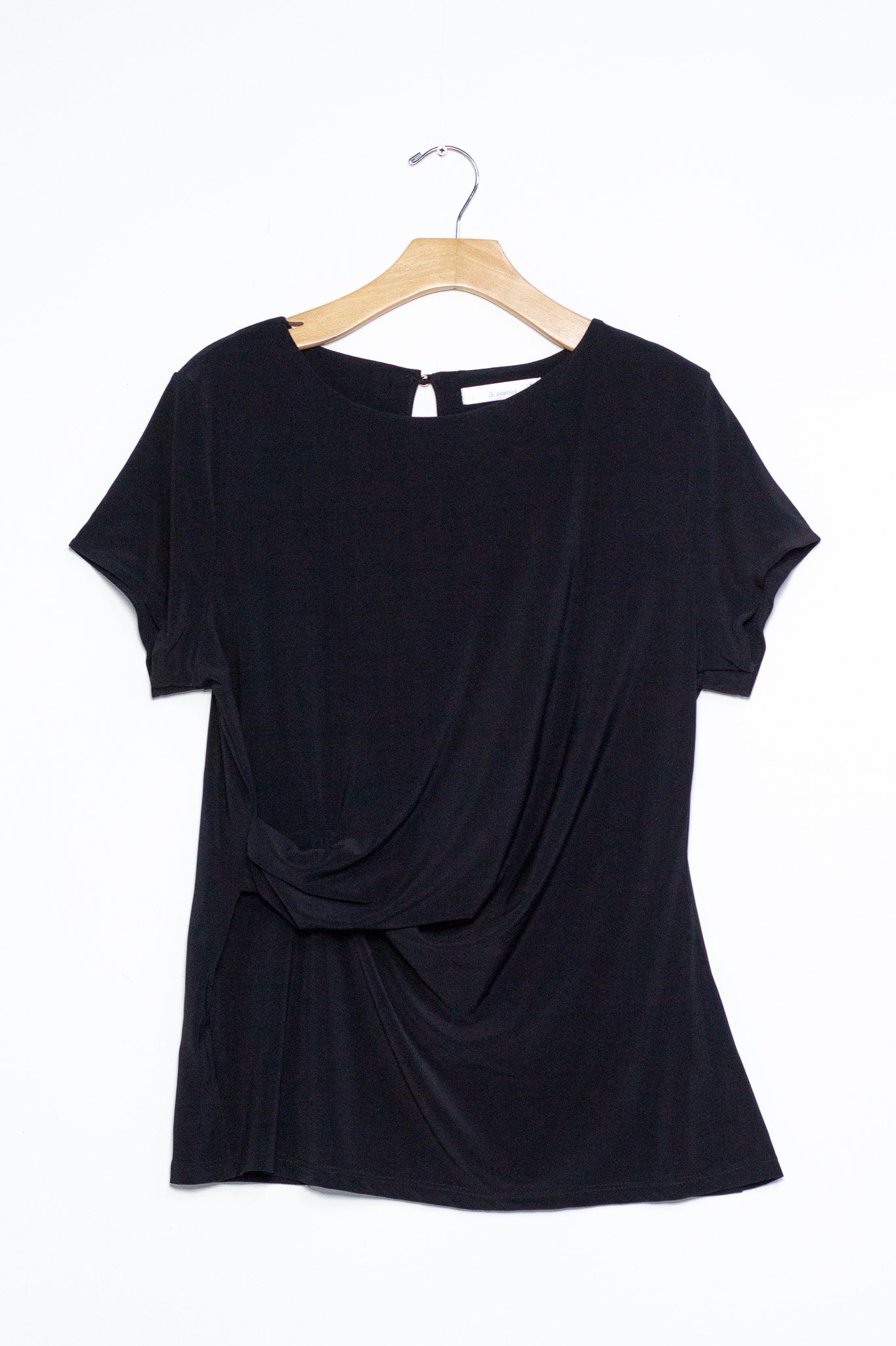 Blusa detalle cruzada neg