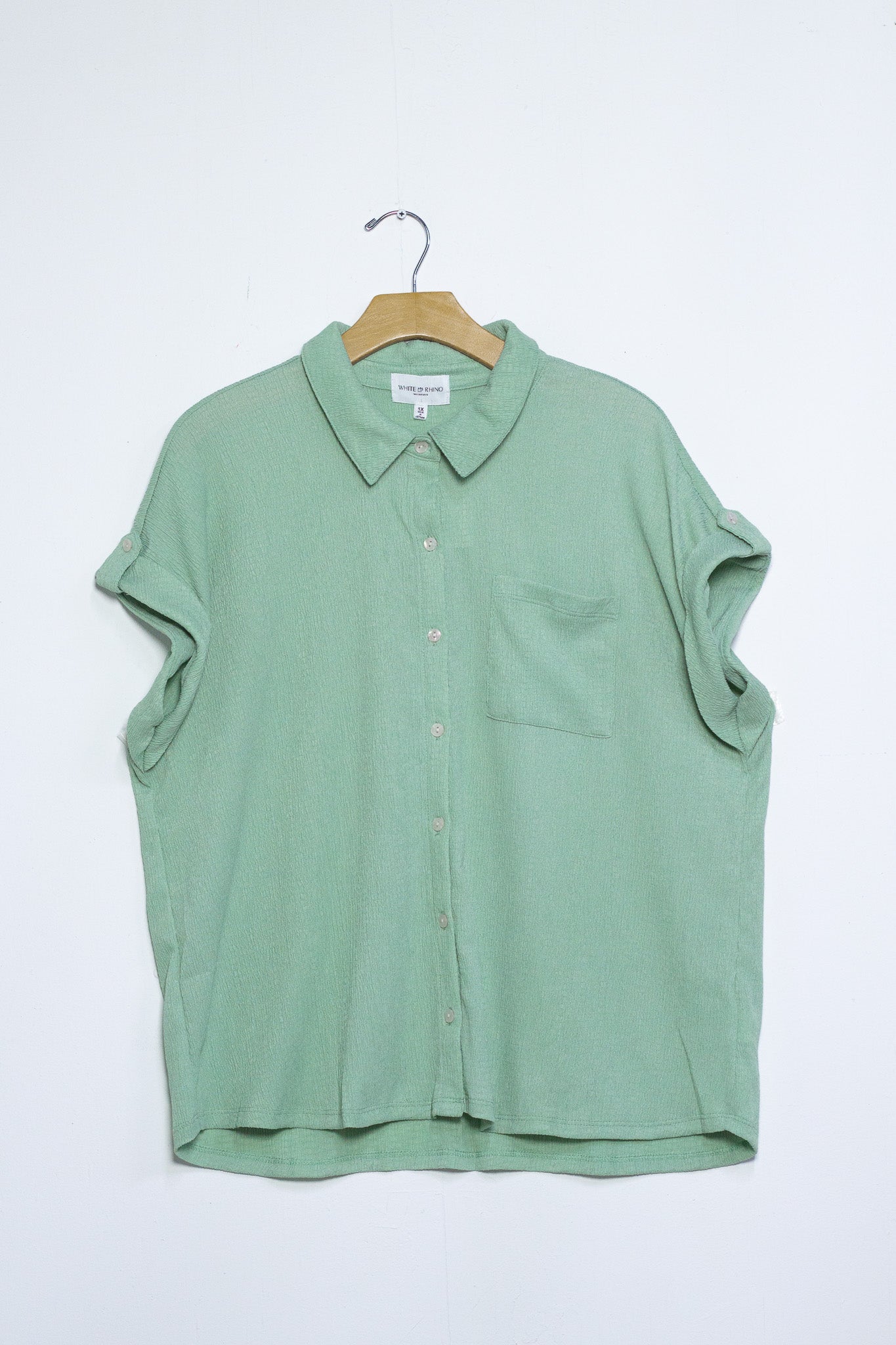 Camisa textura c/bolsa