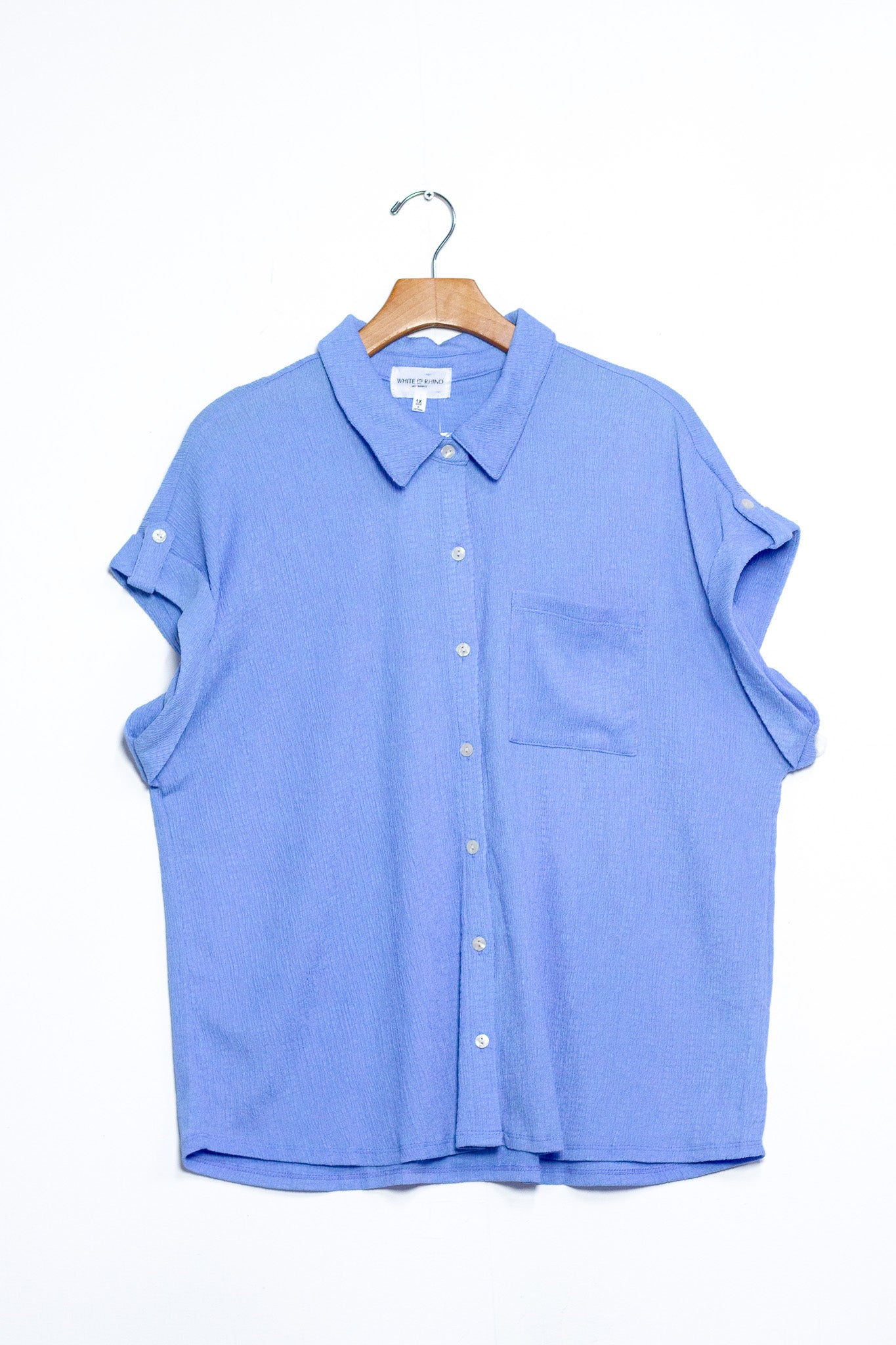 Camisa textura c/bolsa