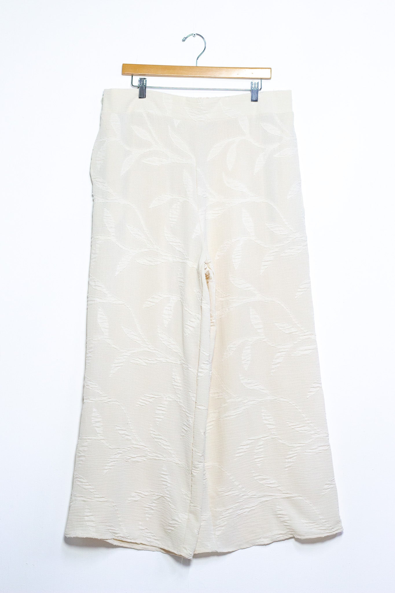 Set pantalon textura beige