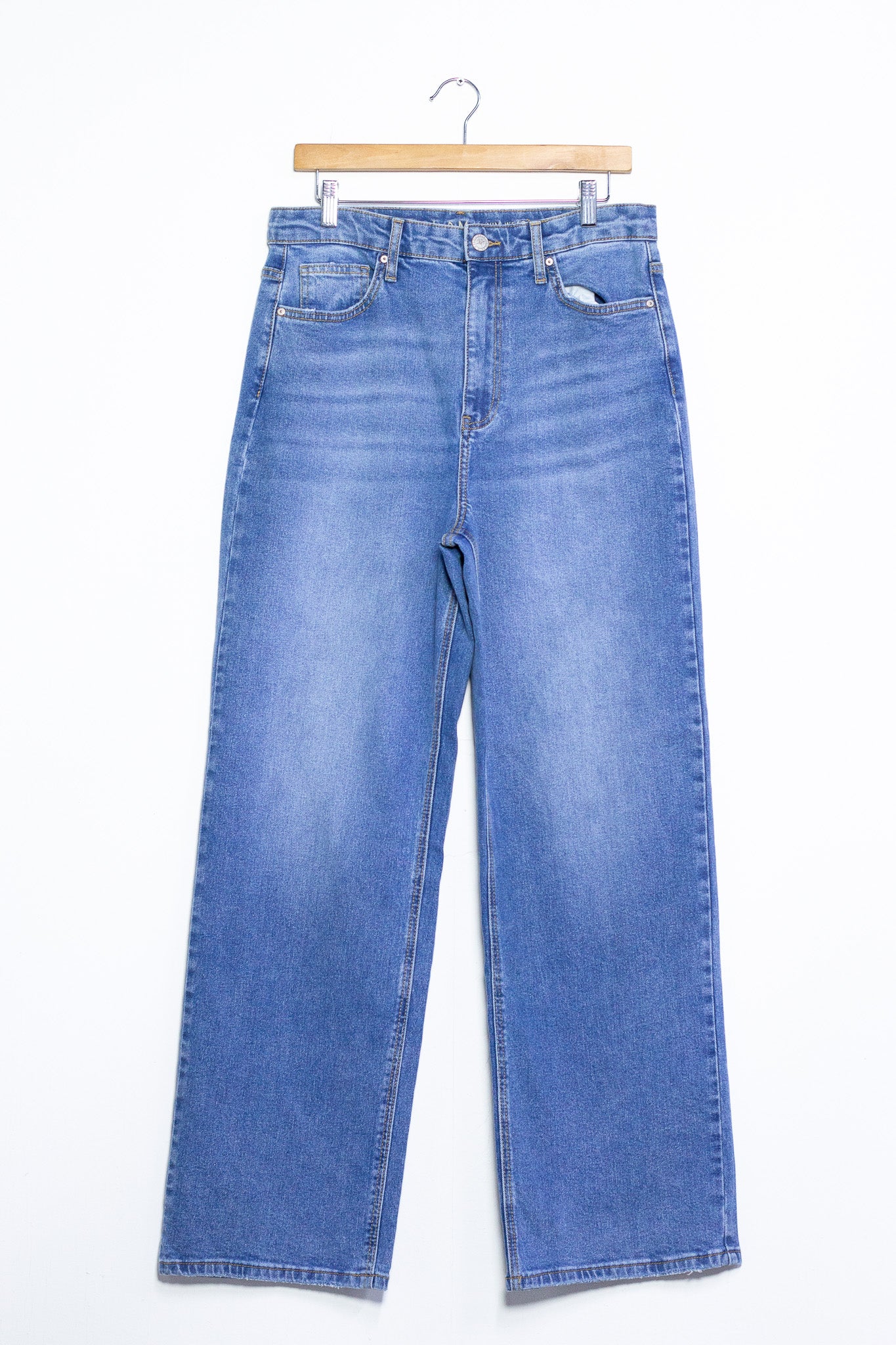 Jeans wide leg claro