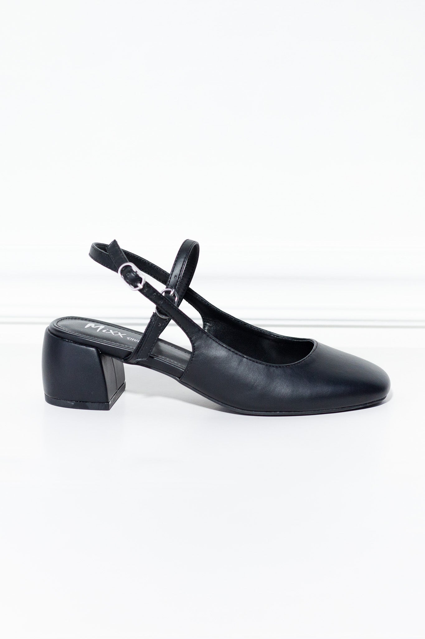 Zapatilla Bailarina Negra Plus-Friendly Cómoda Femenina