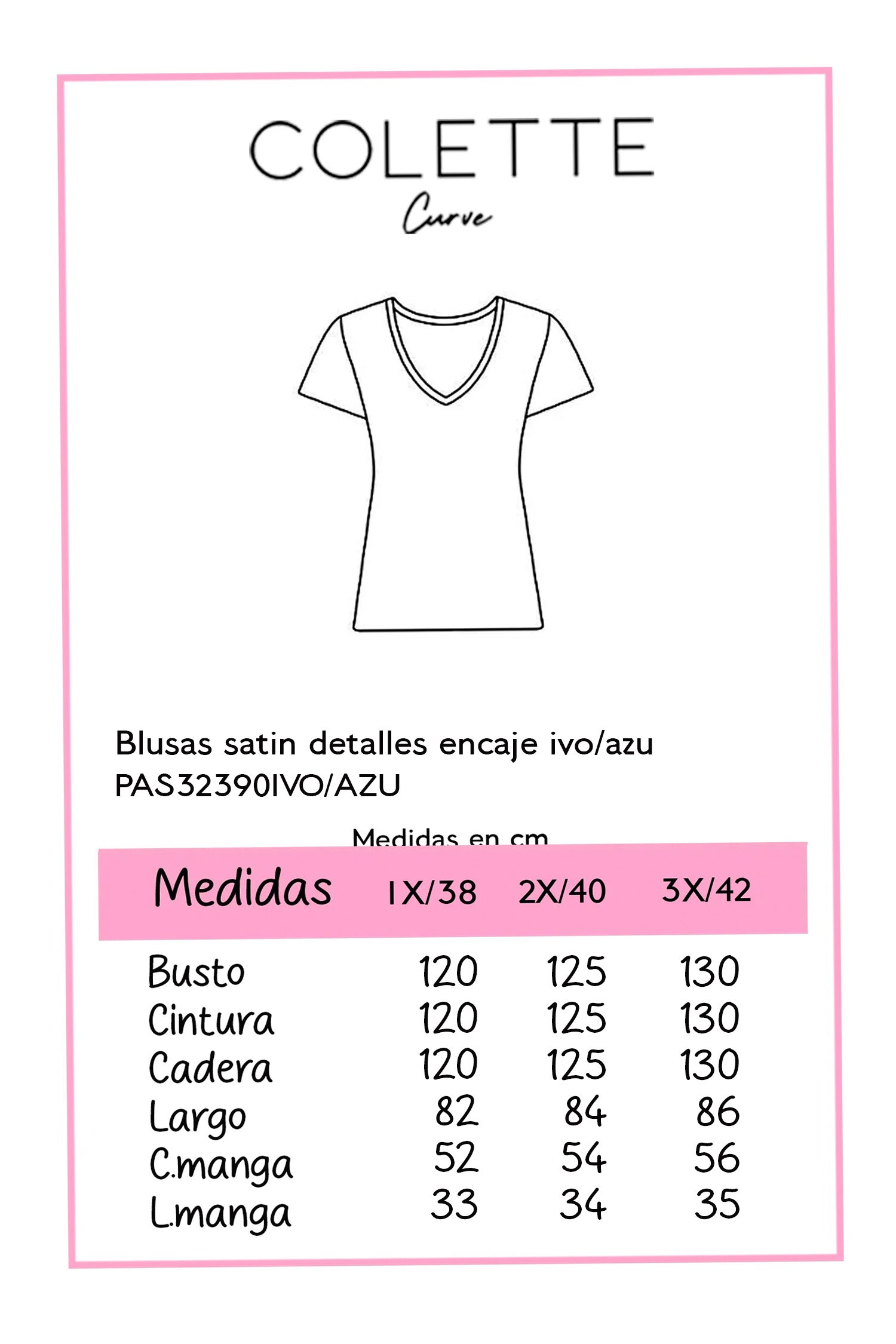 Blusa Curvy Marfil Encaje en Mangas y Ruedo Romántica