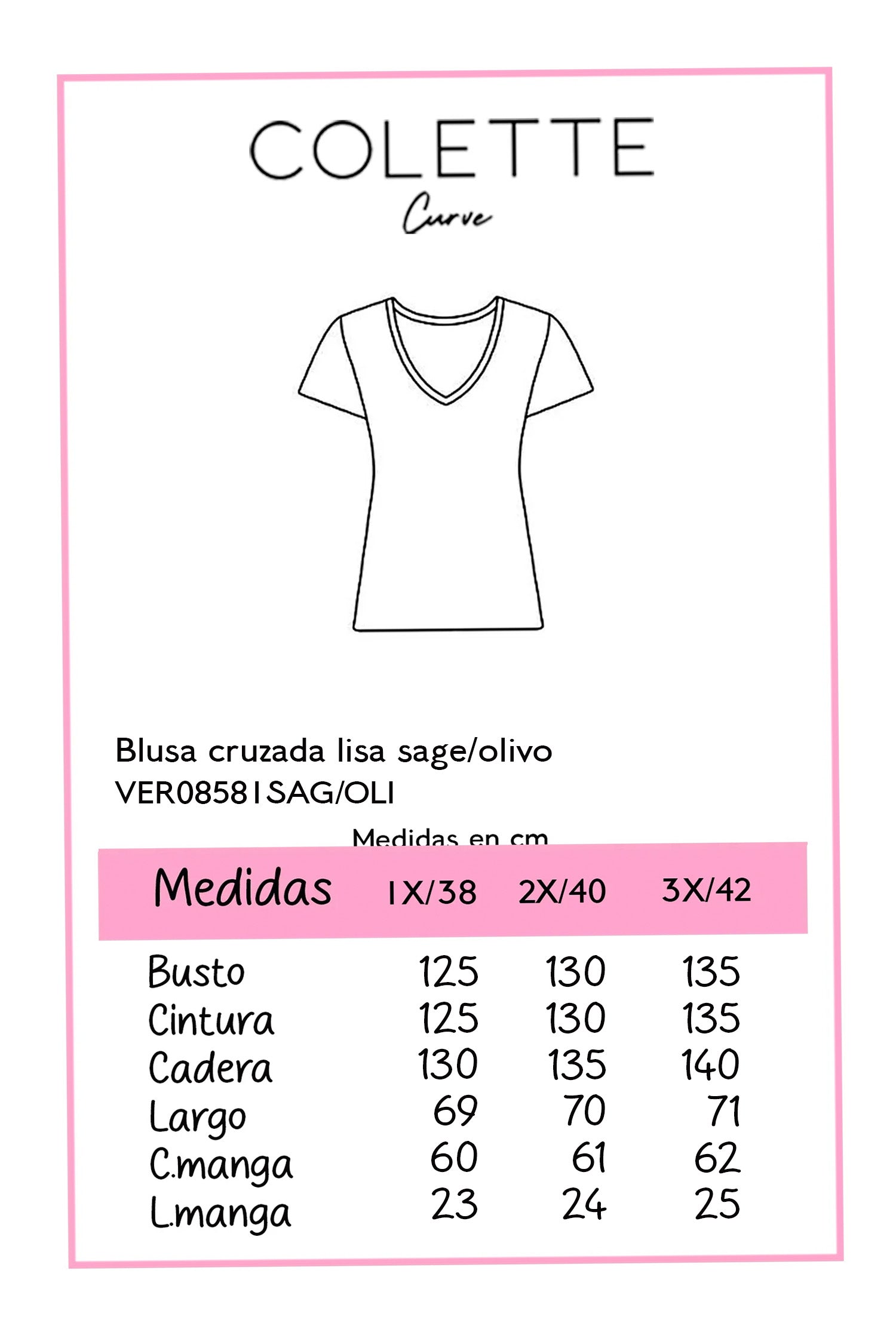 Blusa Curvy Cuello Asimétrico Olivo Versátil Oficina Brunch