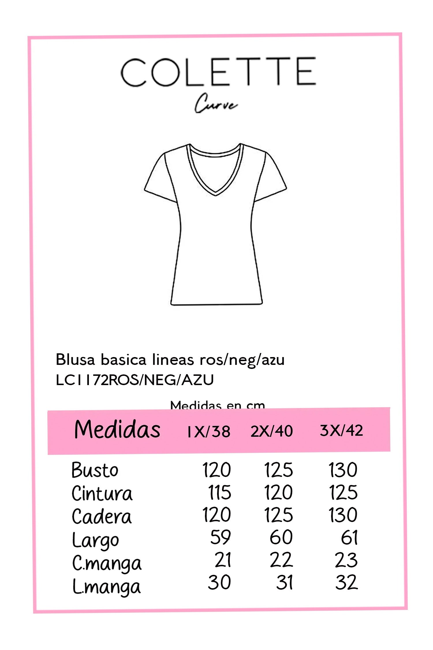 Blusa Curvy de Rayas Grises con Cuello Henley y Botones