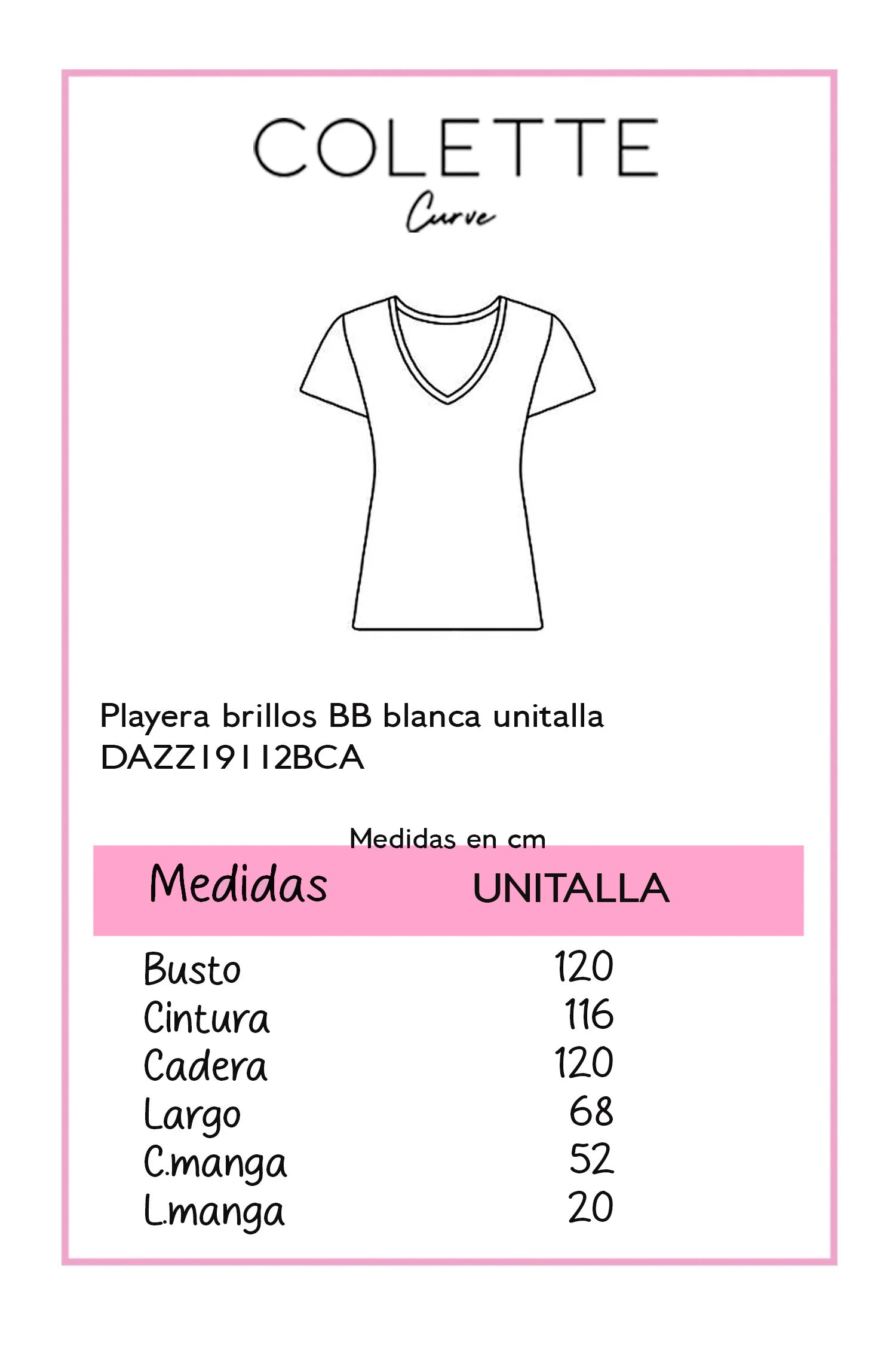 Playera brillos BB