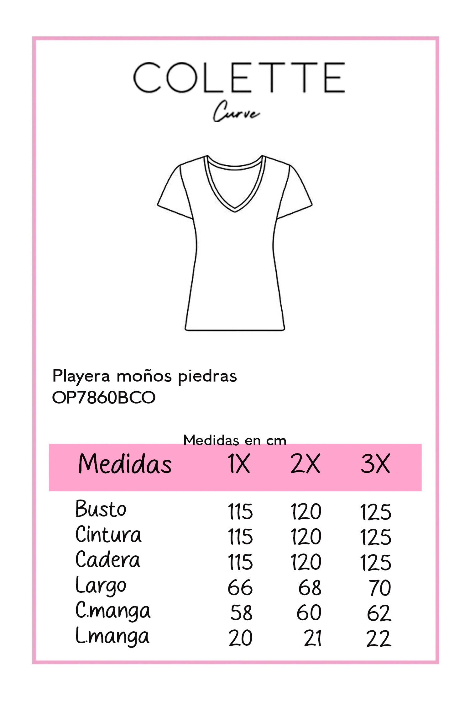 Playera moños piedra bca
