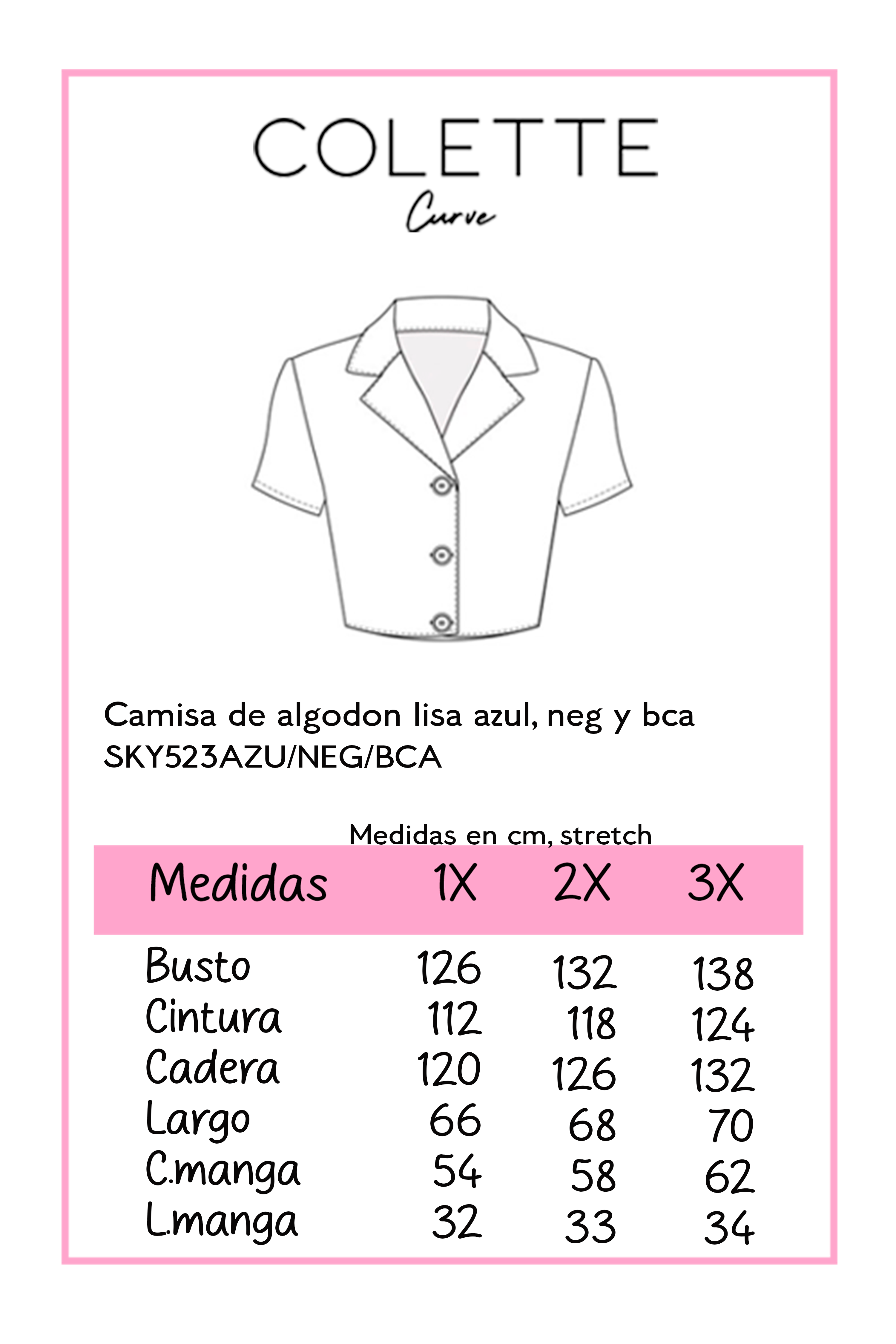 Camisa de algodon lisa
