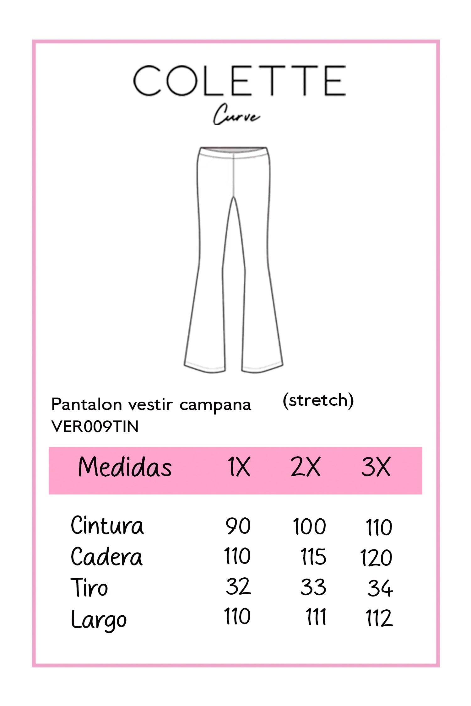 Pantalon de vestir campana tinto
