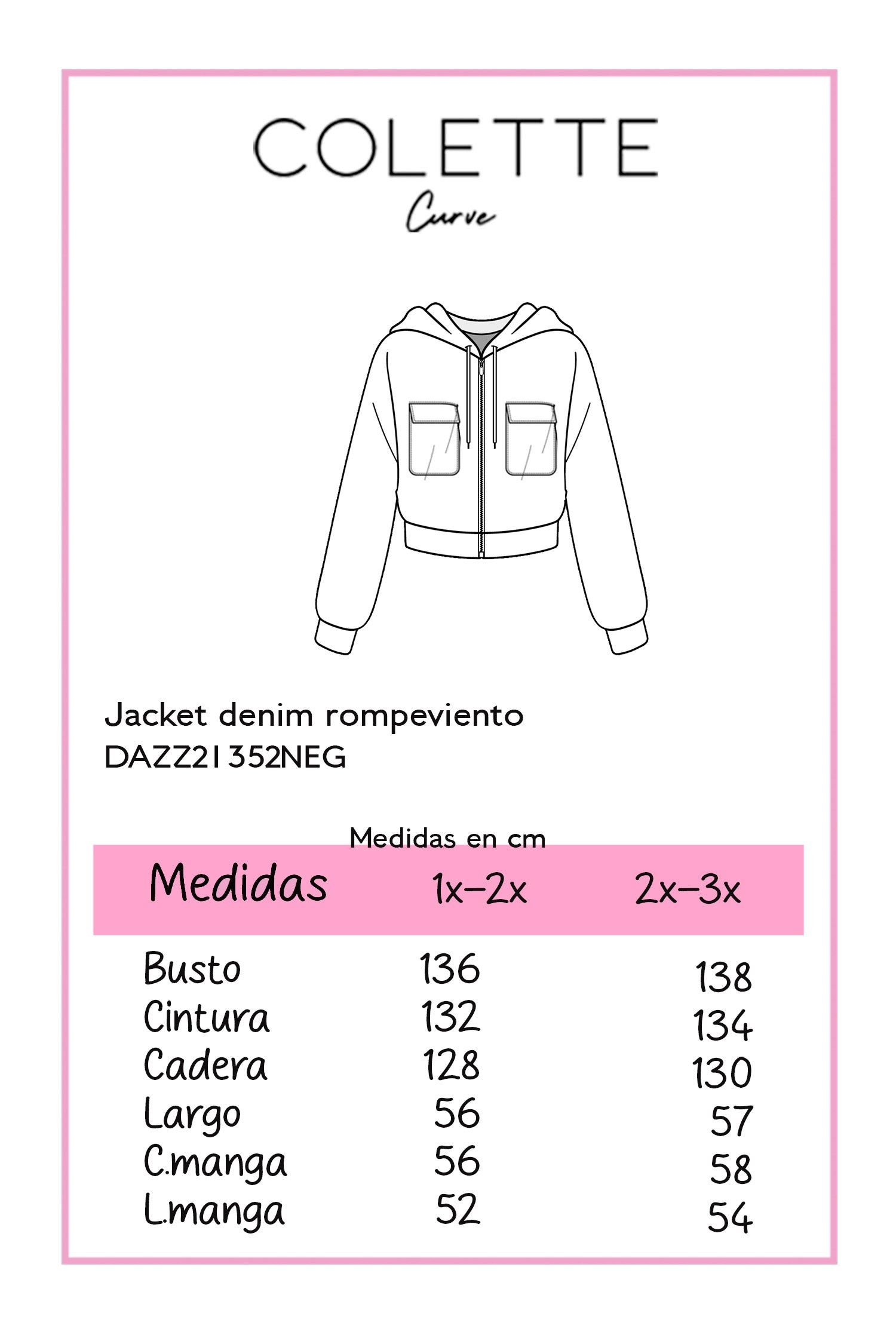Jacket denim rompeviento