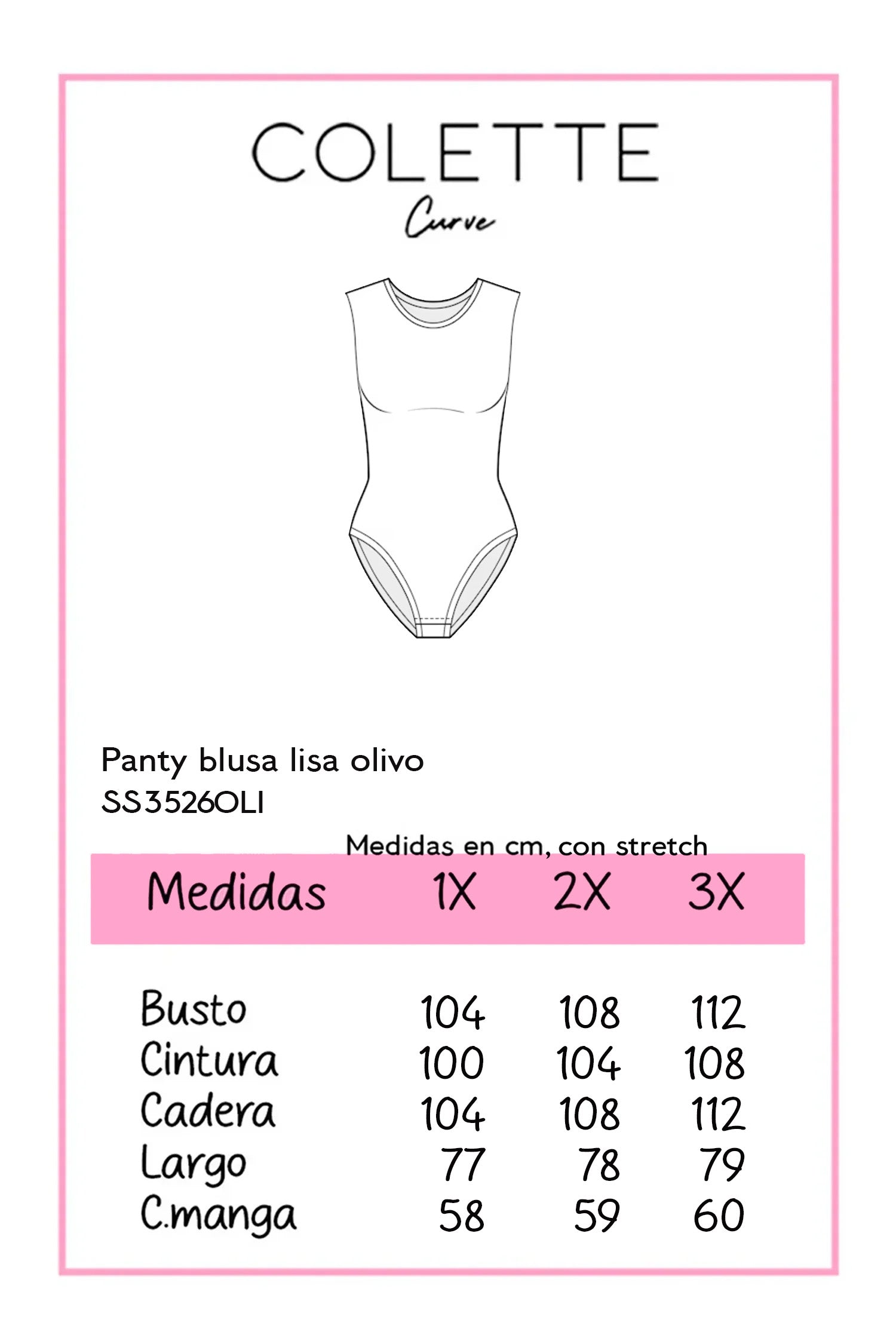 Panty blusa lisa olivo