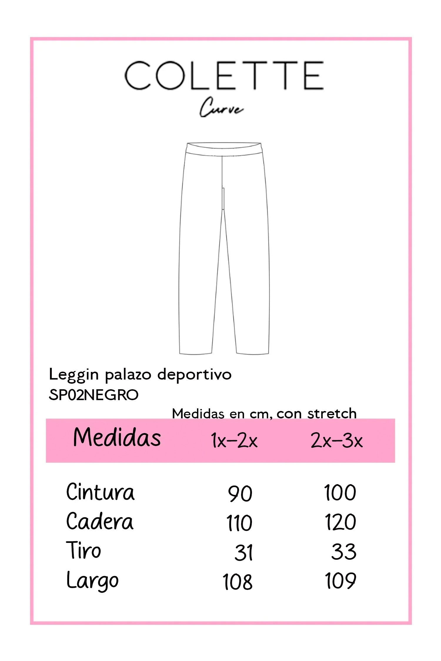 Leggin palazo deportivo