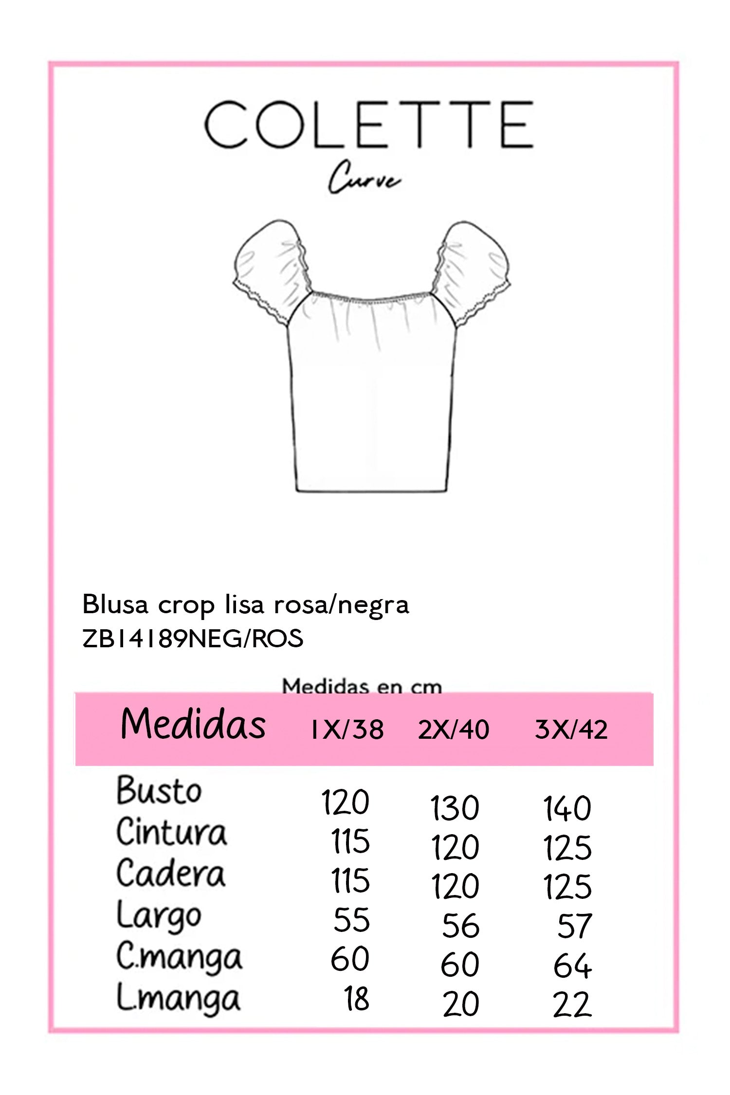 Blusa crop lisa negra