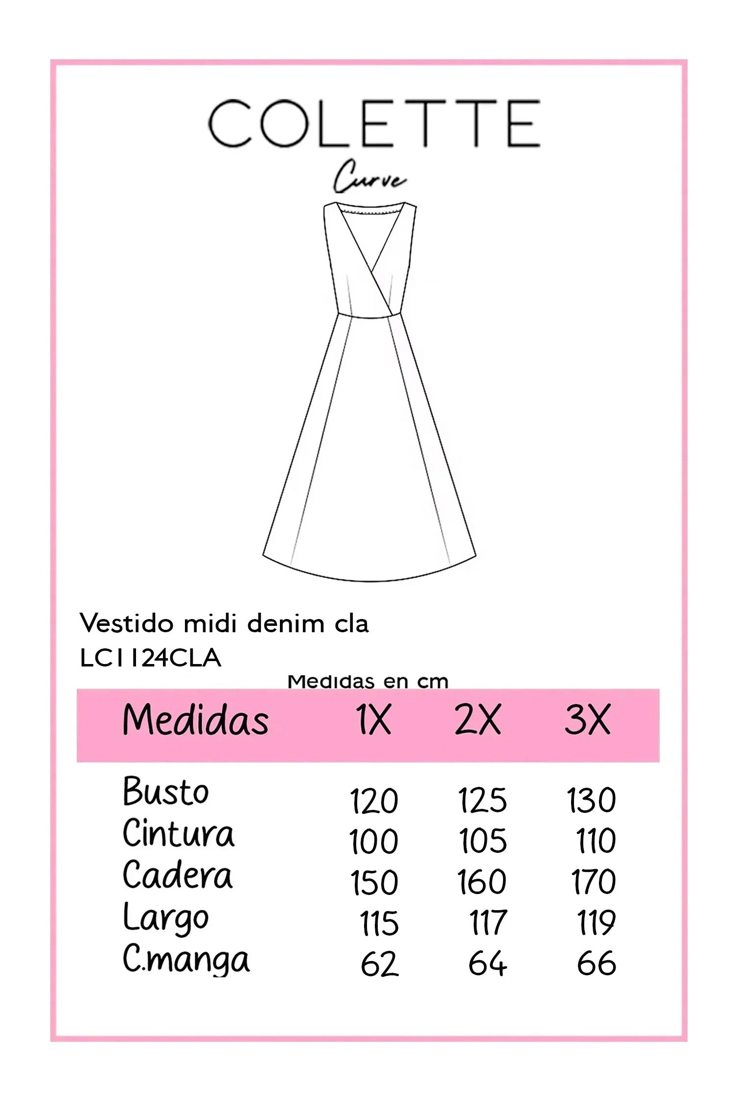 Vestido Denim Curvy de Corte Camisero con Botones Dorados
