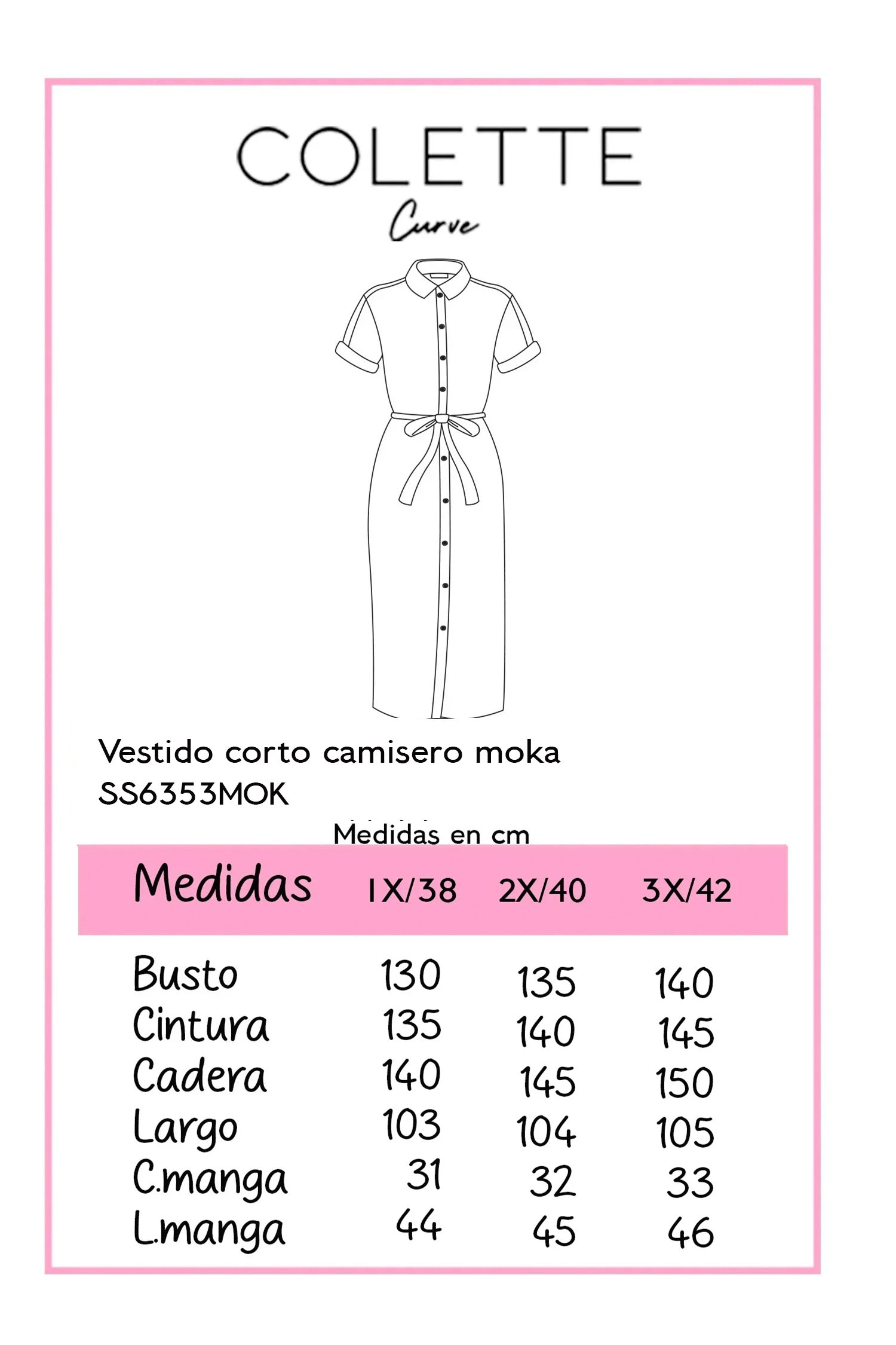 Vestido Camisero Curvy Taupe de Tela Corrugada | Frescura y Confort