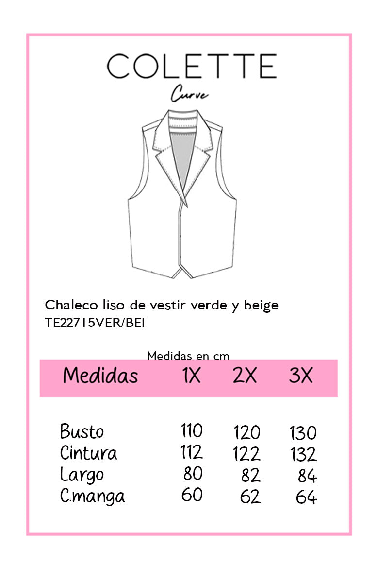 Chaleco liso de vestir
