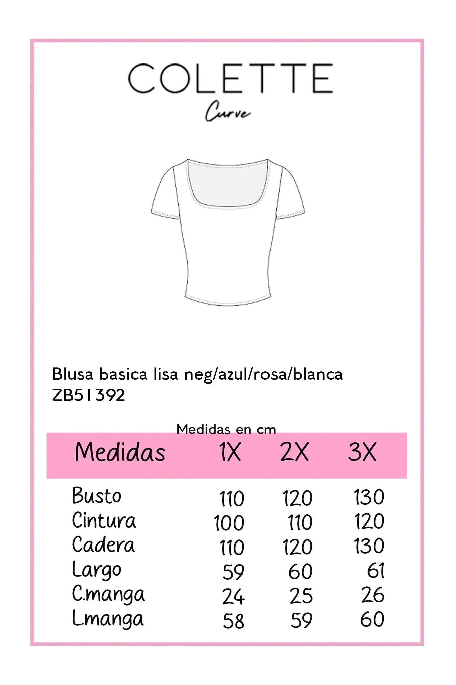 Blusa basica lisa