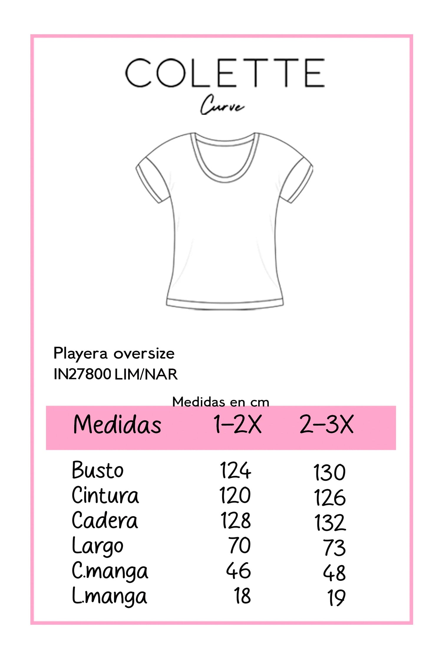 Playera Curvy Oversize Algodón Stretch Comodidad Urbana