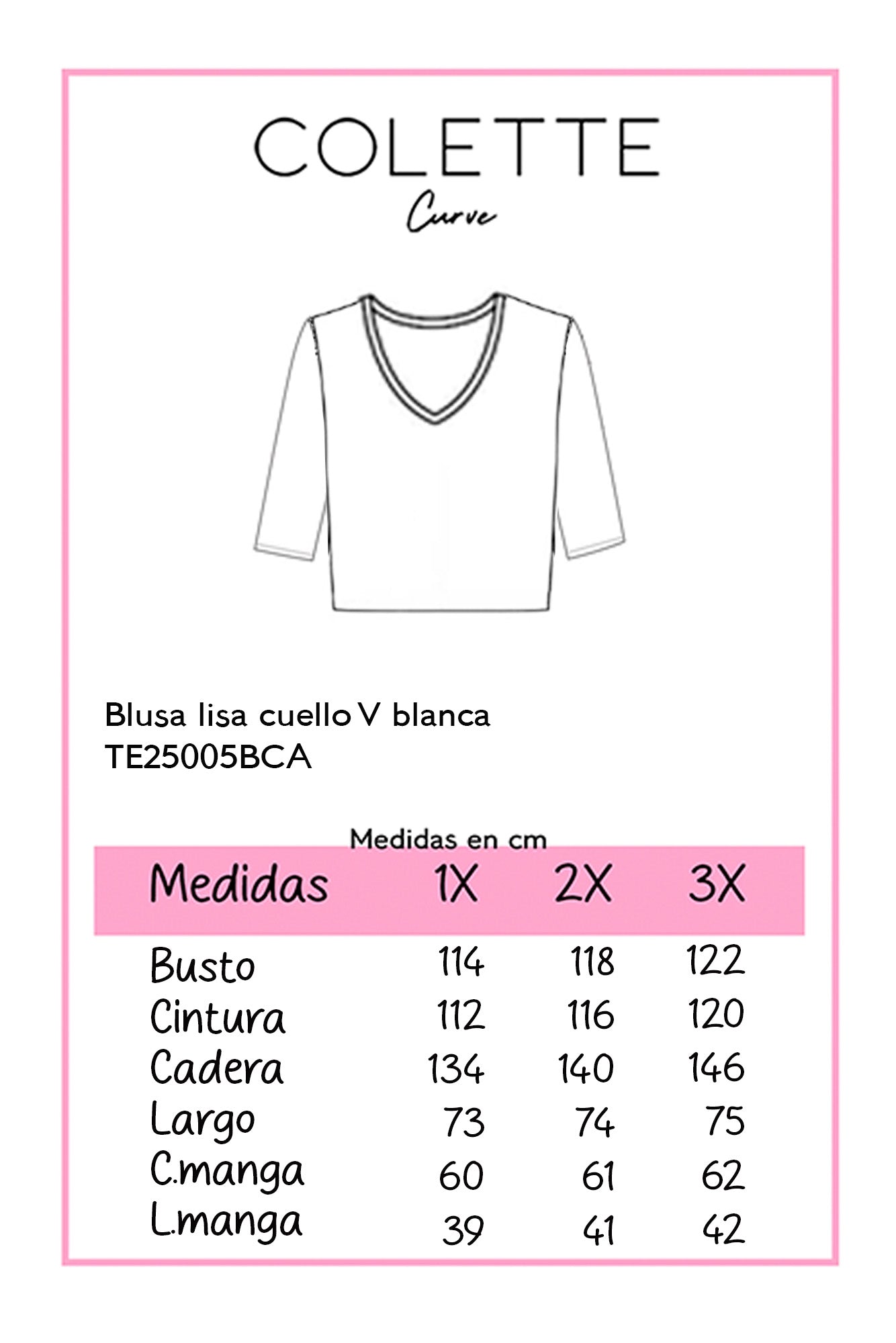 Blusa lisa cuello V