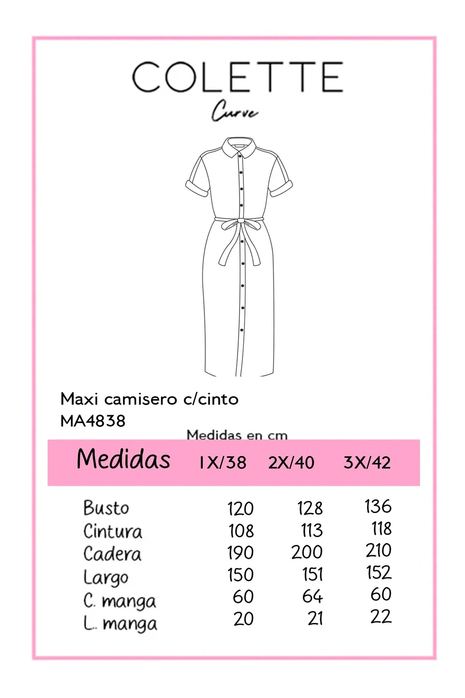 Vestido Curvy Maxi Camisero Cinto Pedrería Sage