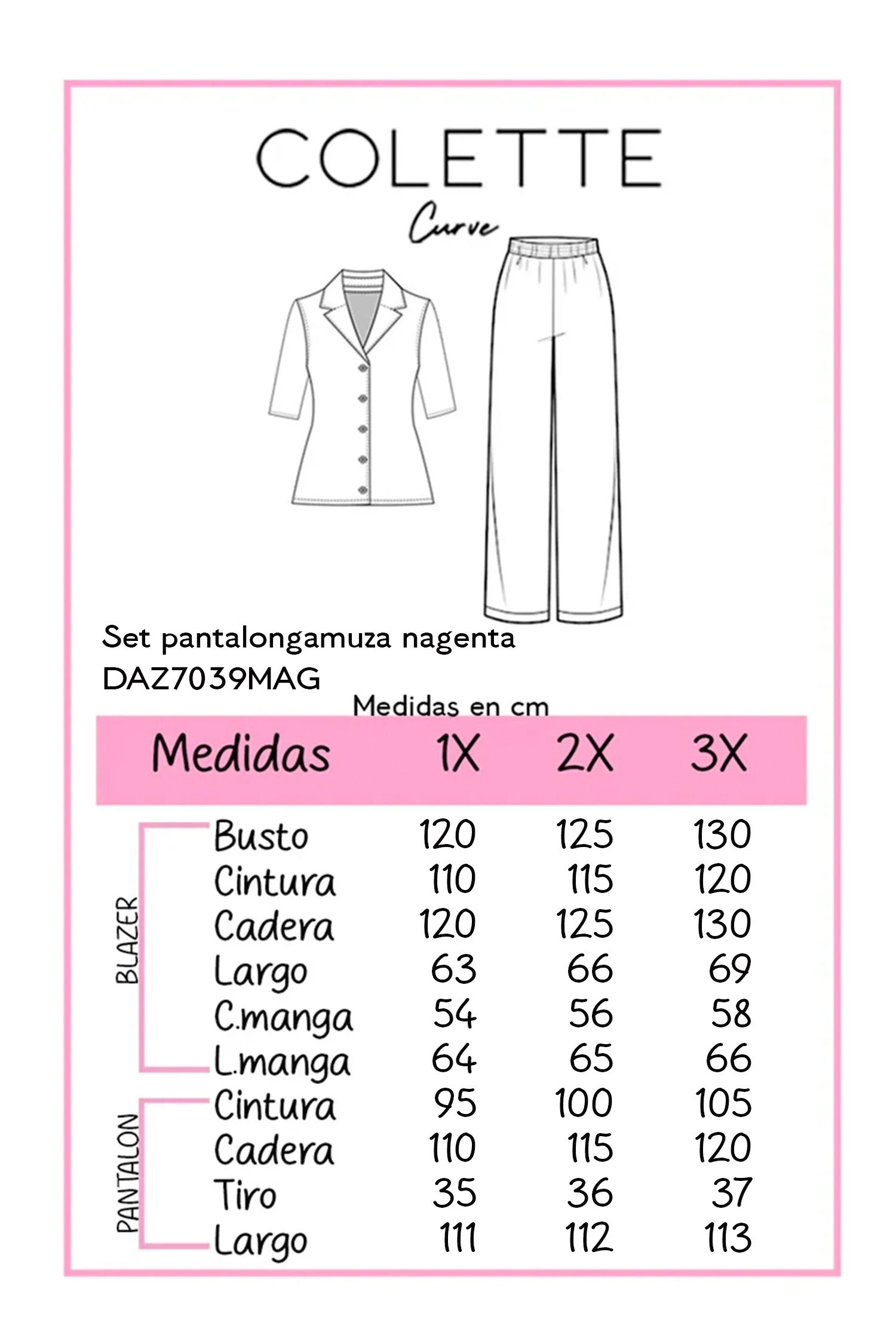 Set pantalon y jacket vestir blanco