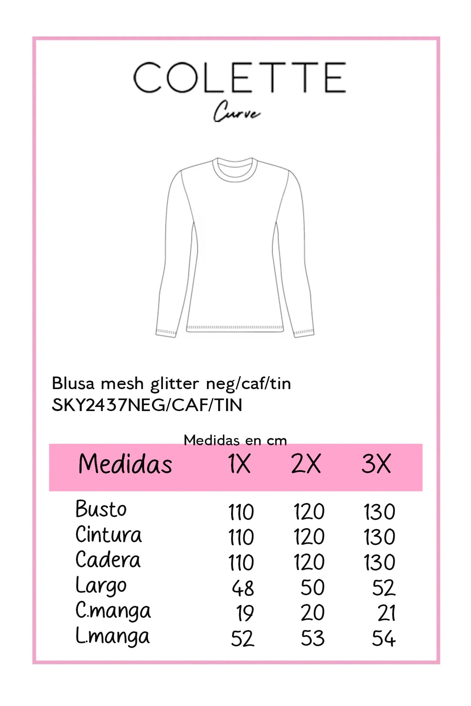 blusa mesh glitter neg