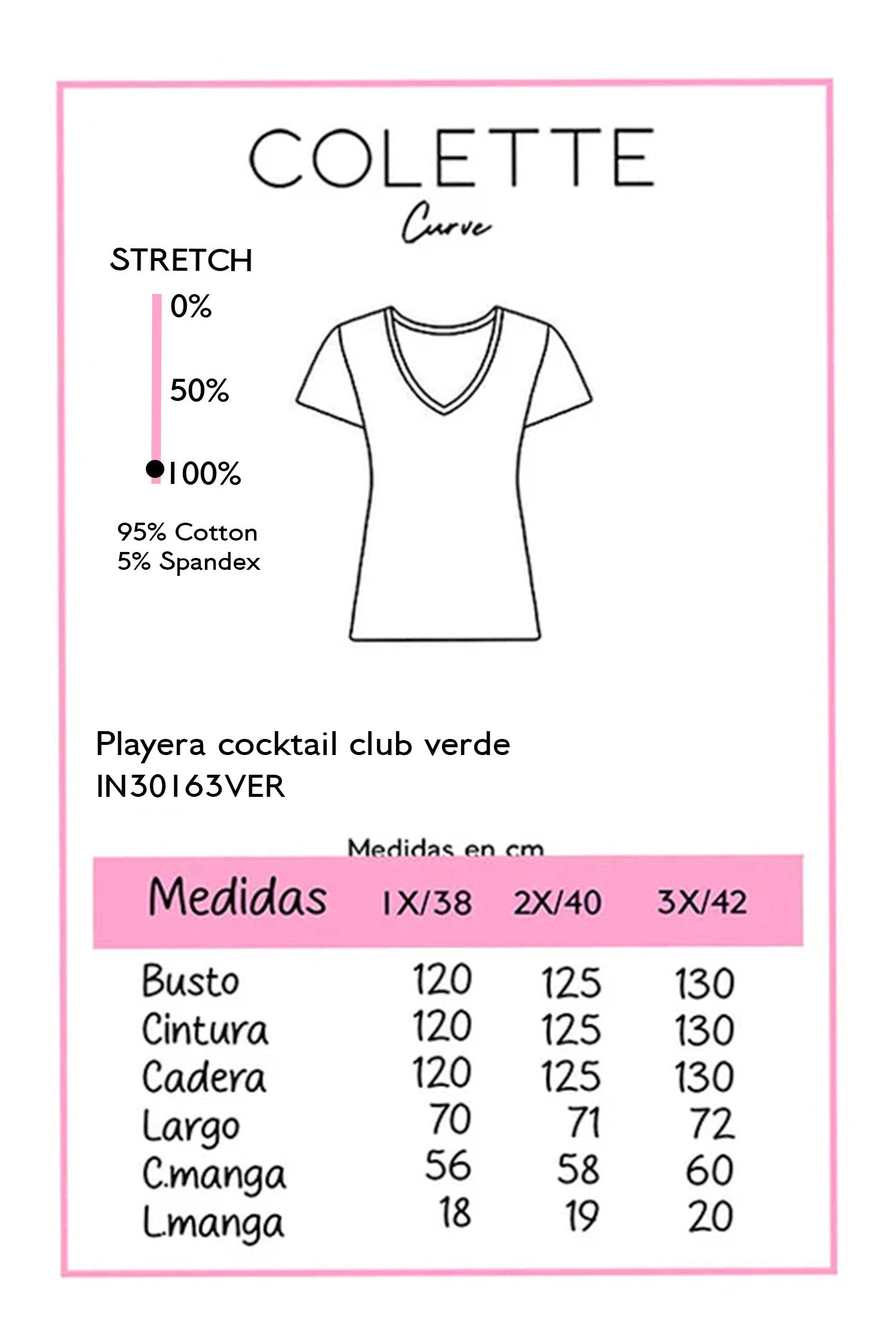 Playera Plus Size Cocktail Club Verde