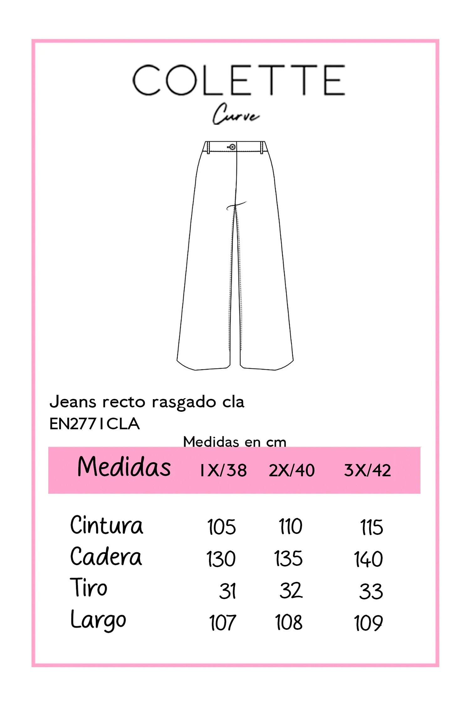 Jeans Curvy Wide Leg Rasgado Cintura Alta Azul Claro