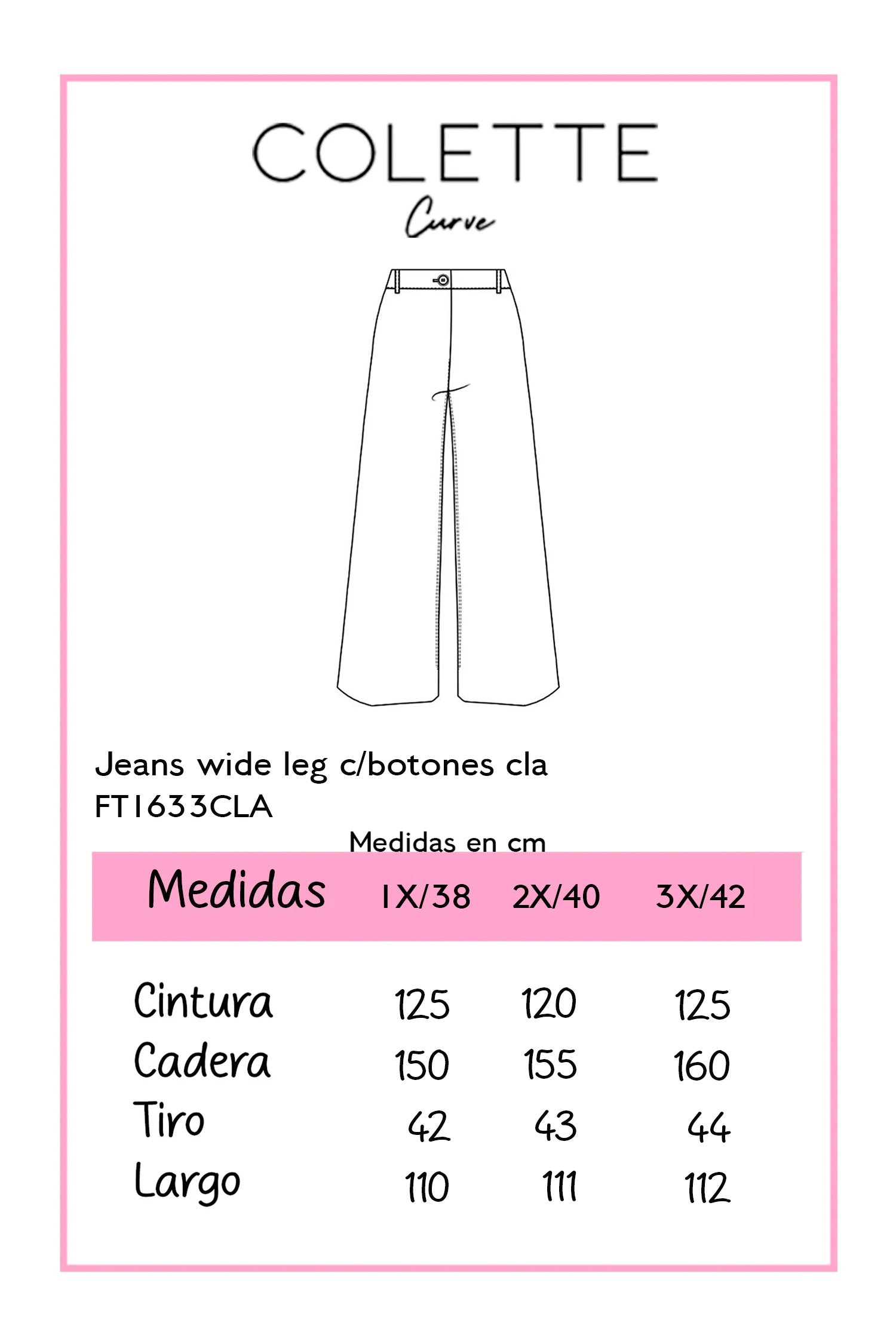Pantalón Curvy Palazzo Mezclilla Tiro Alto Estilizador Casual