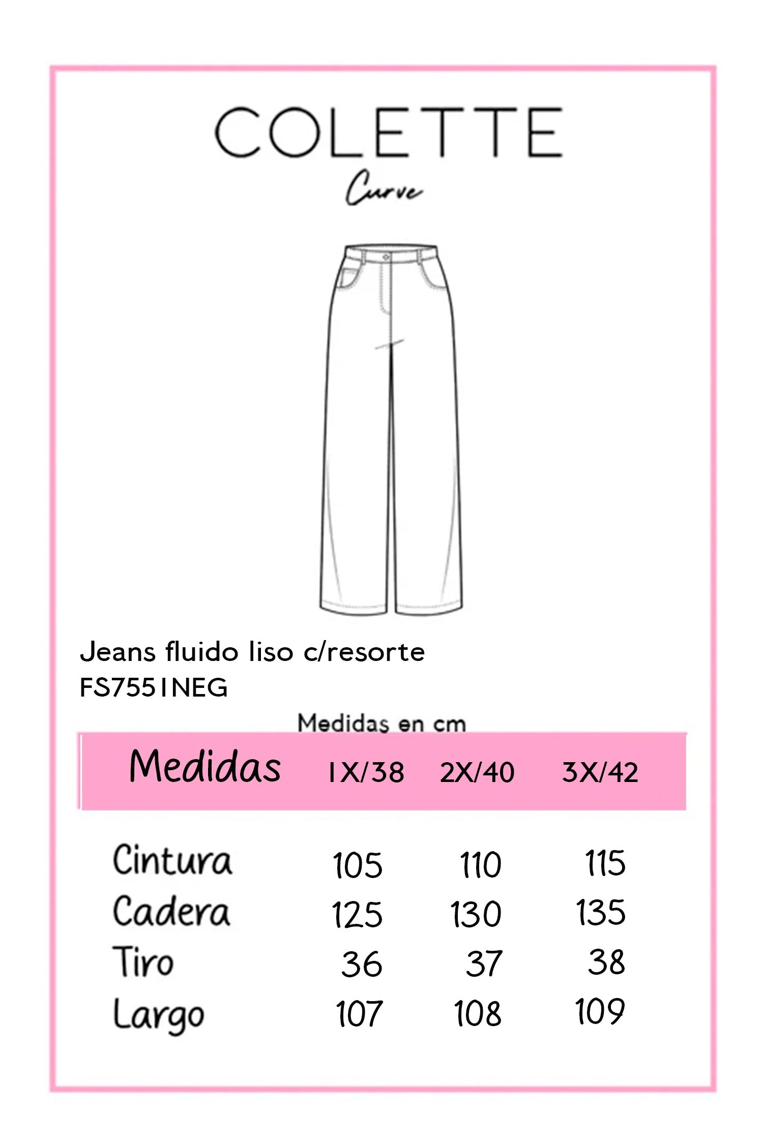 Plain flowy jeans with elastic waistband, black