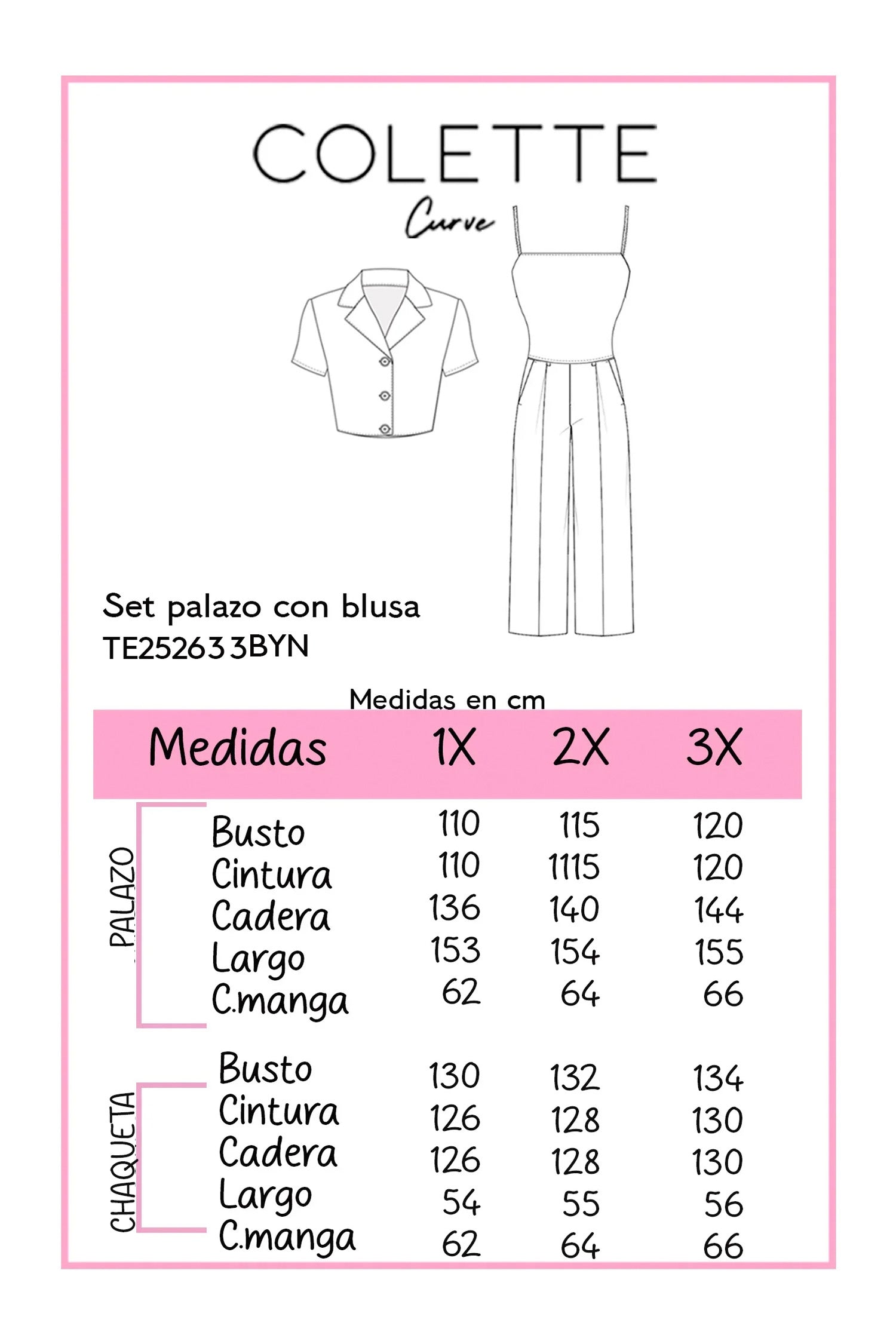 Set palazo c/blusa estampado
