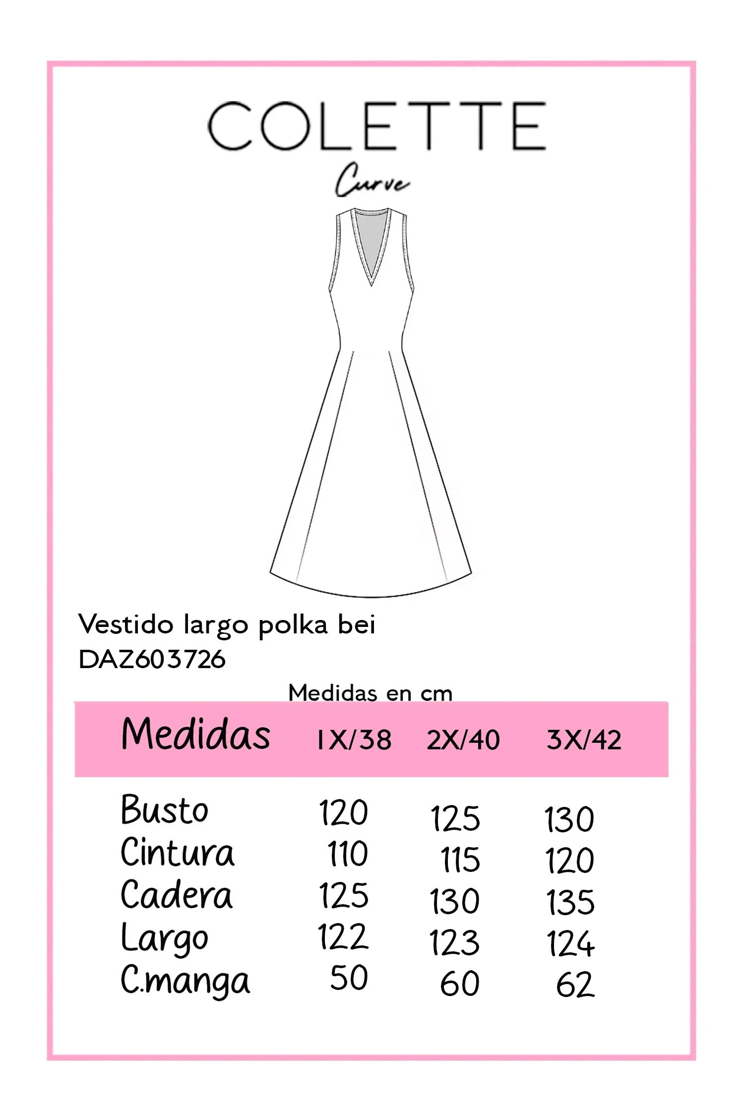 Vestido Curvy Lino Línea A Estampado Linares Cintura Elástica
