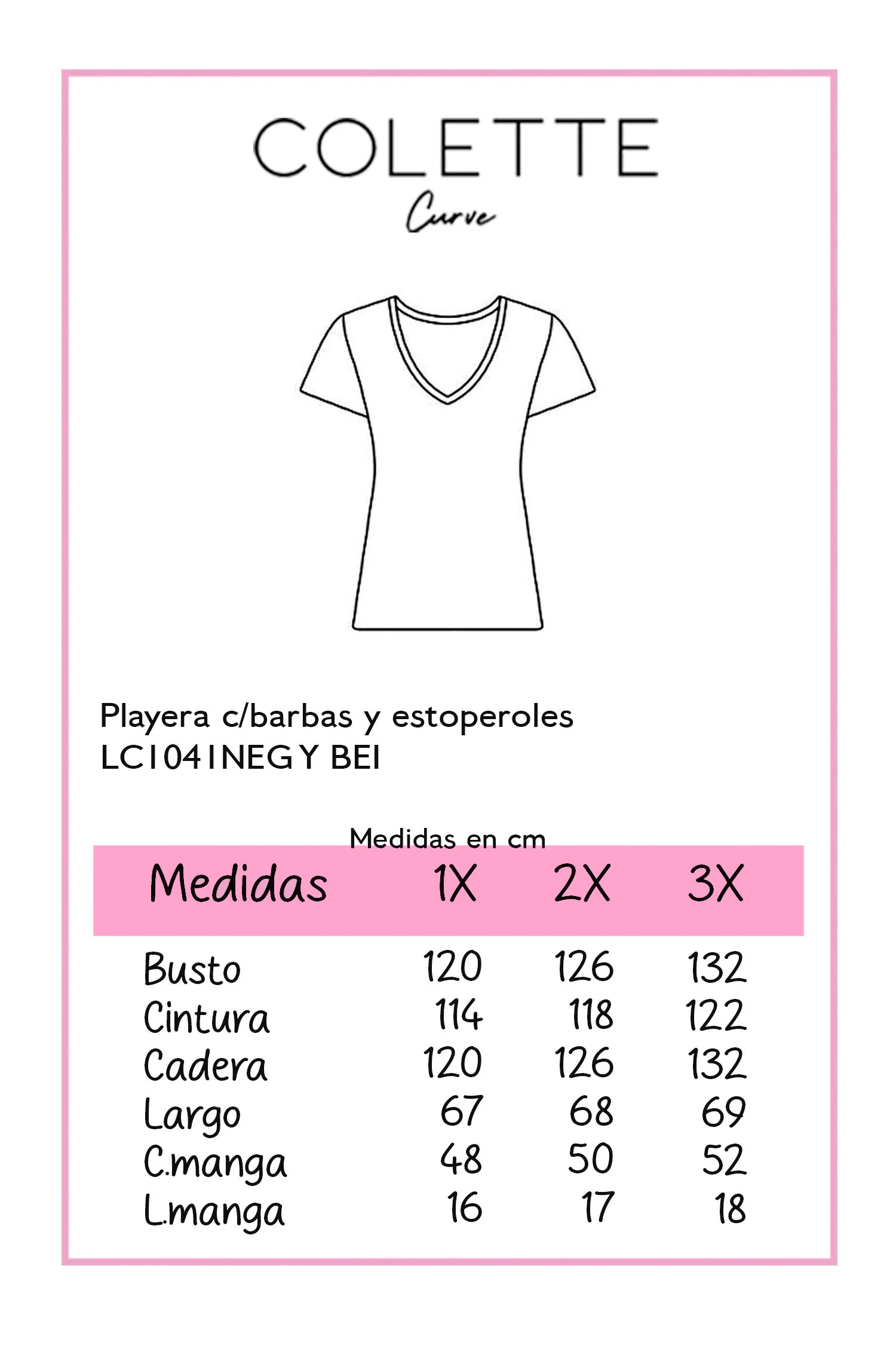 Playera con barbas bei