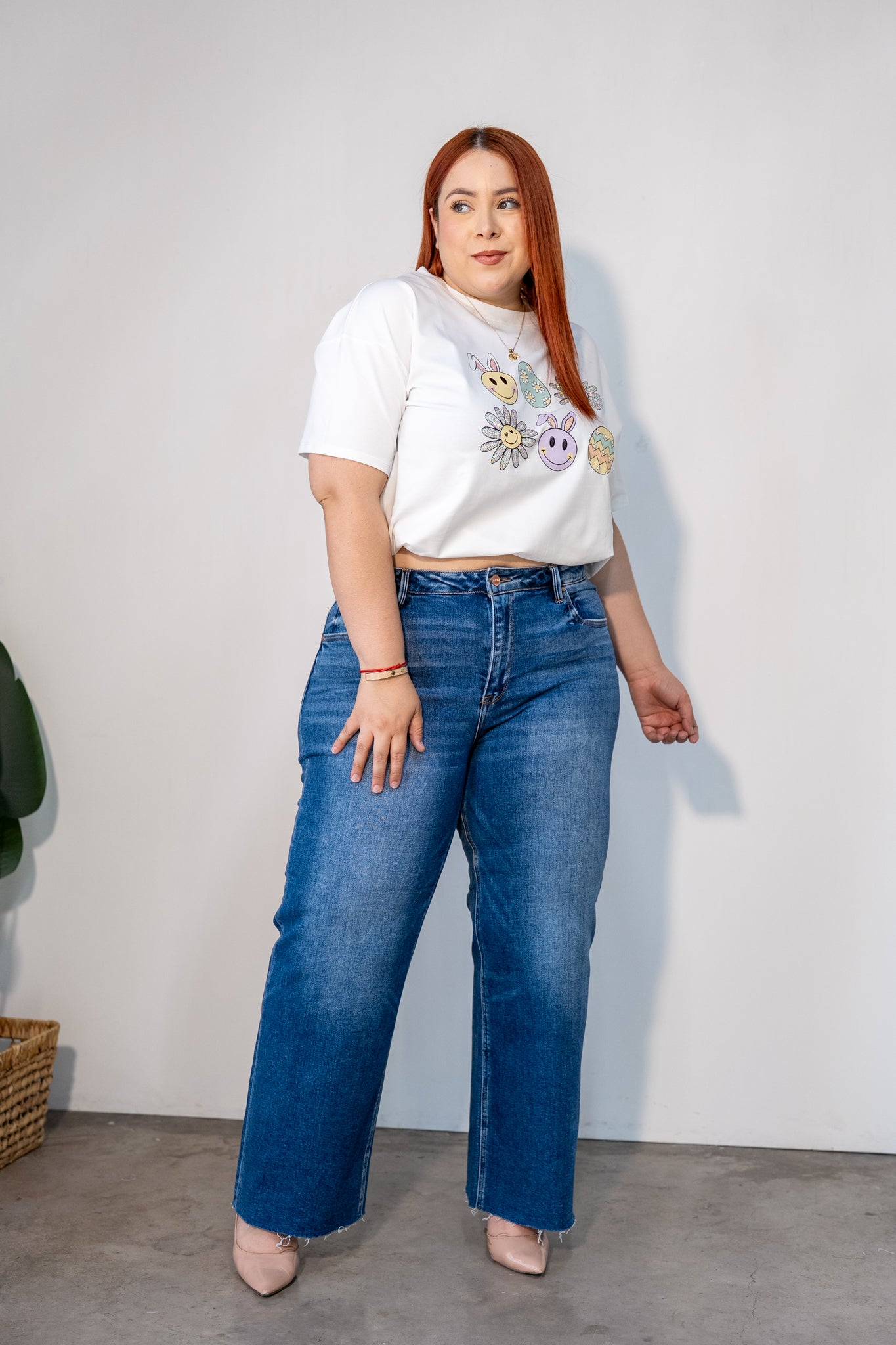 Jeans recto crop osc