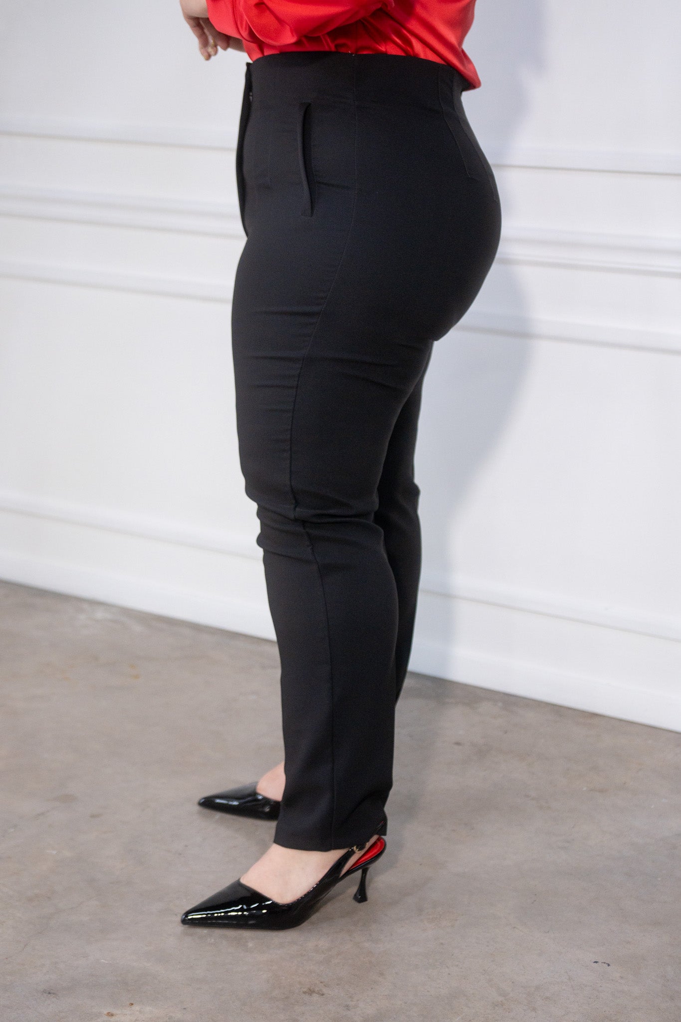 Black Zara-style trousers