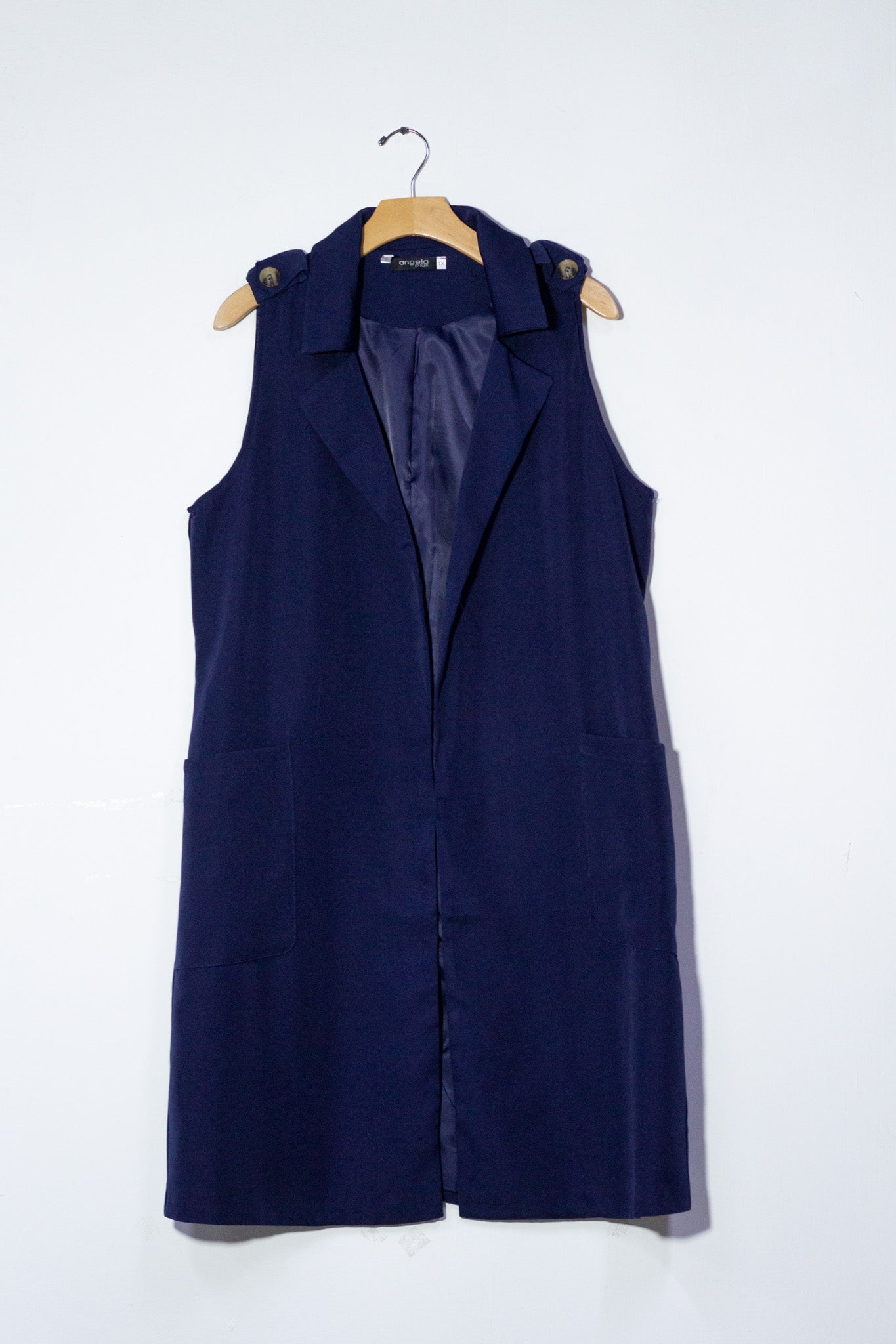 Gabardina s/ mang con lazo azul