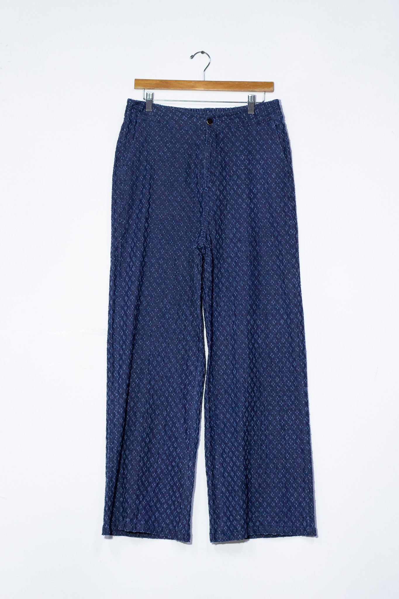 Conjunto chaleco denim textura