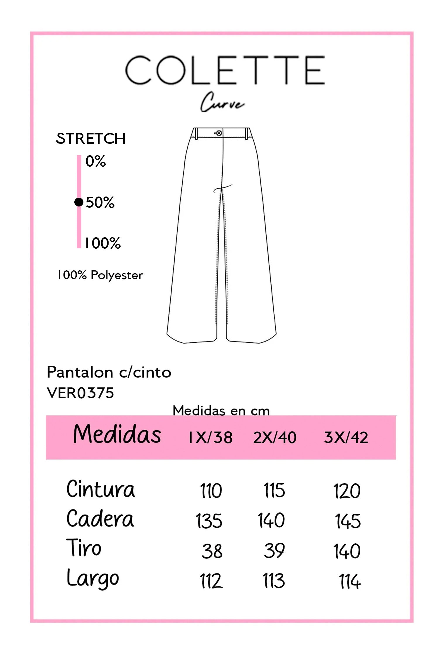 Pantalon Curvy Wide Leg Cintura Alta Cafe Chocolate