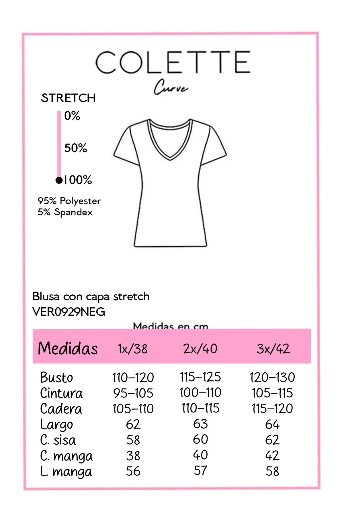 Blusa Curvy Satín Capa Drapeada Negro