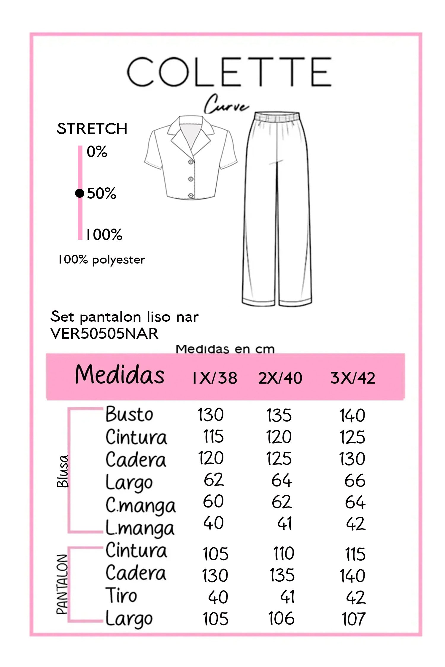 Set Curvy Camisa y Pantalón Wide Leg Naranja Vibrante