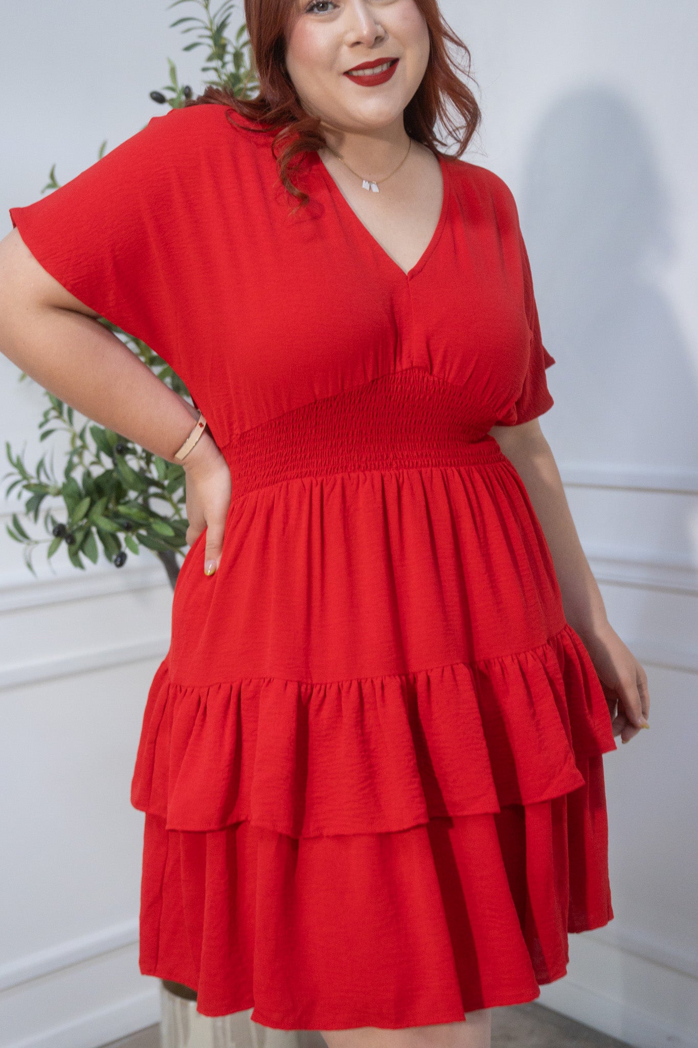 Vestido holanes rojo