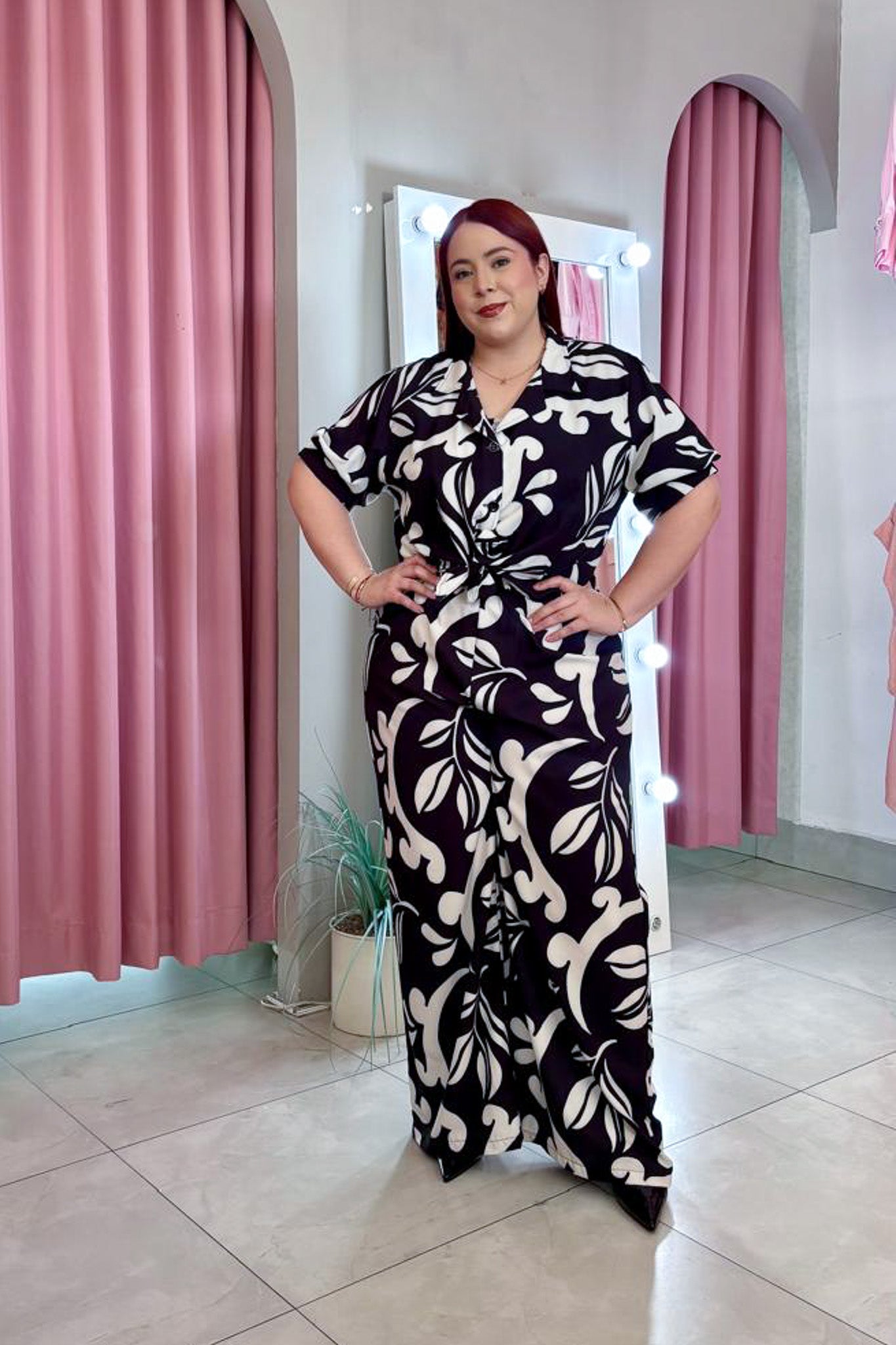 Set palazo c/blusa estampado